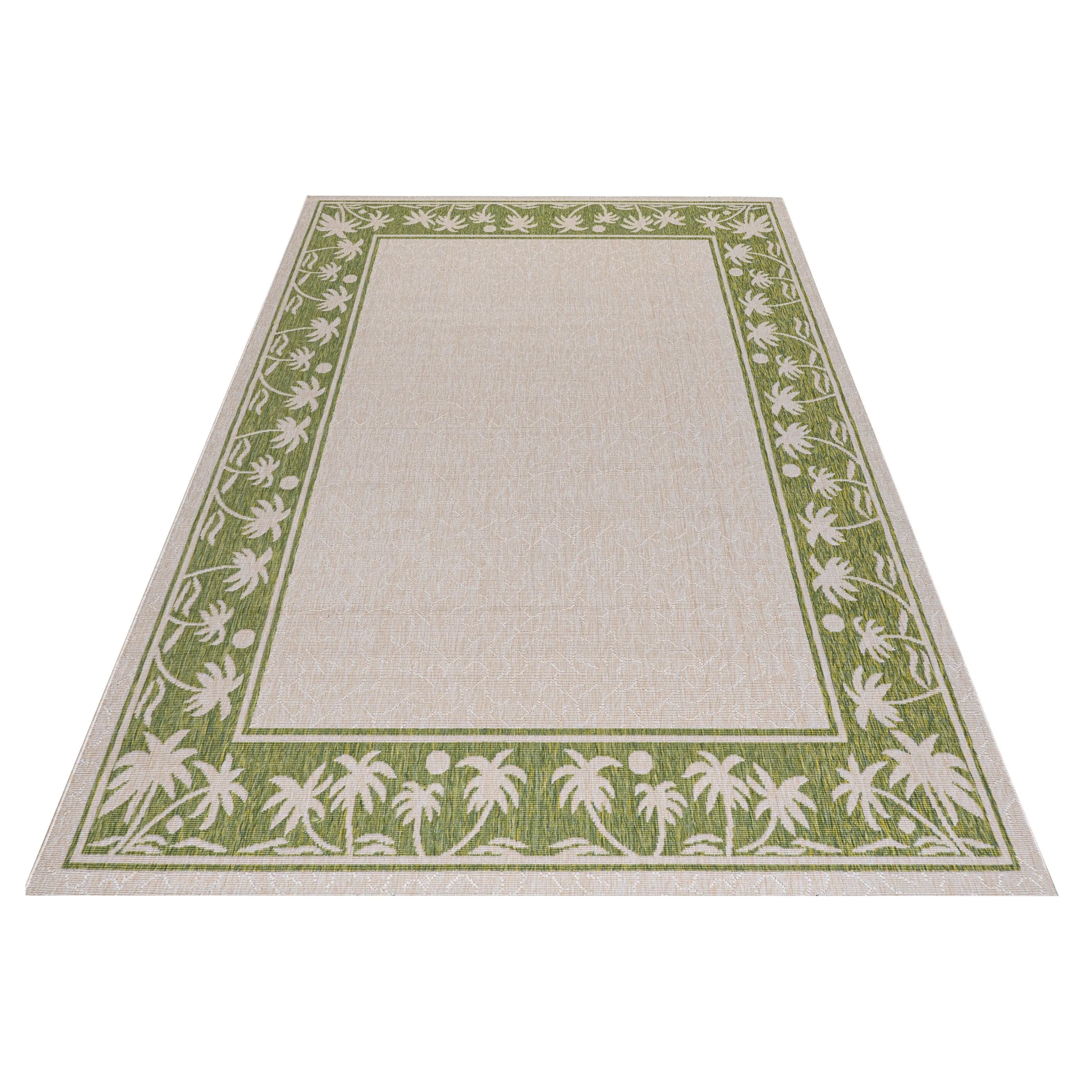 GAD Palms with Tropical Palms Premium Indoor Outdoor Area Rug