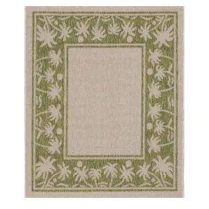 GAD Palms with Tropical Palms Premium Indoor Outdoor Area Rug