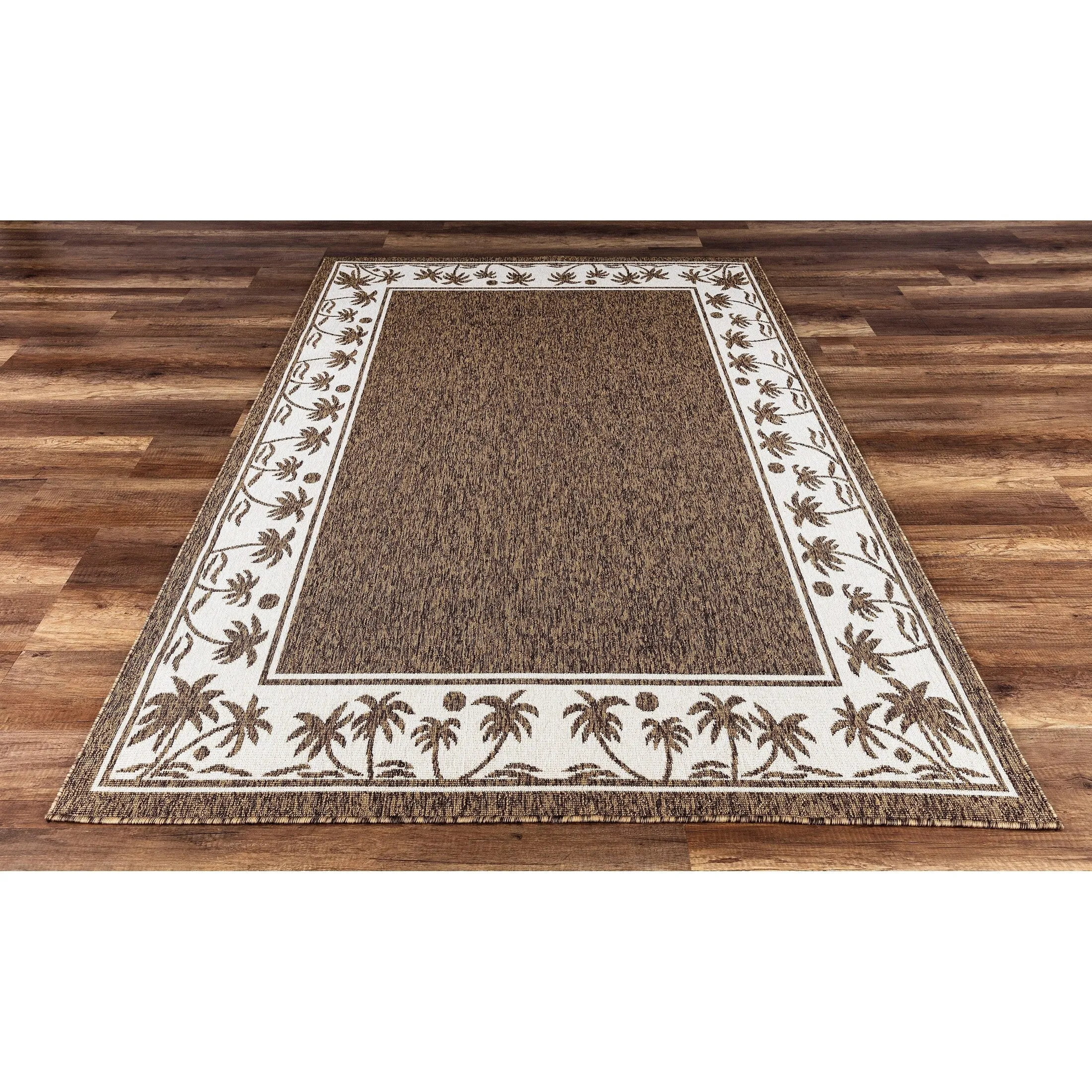 GAD Palms with Tropical Palms Premium Indoor Outdoor Area Rug