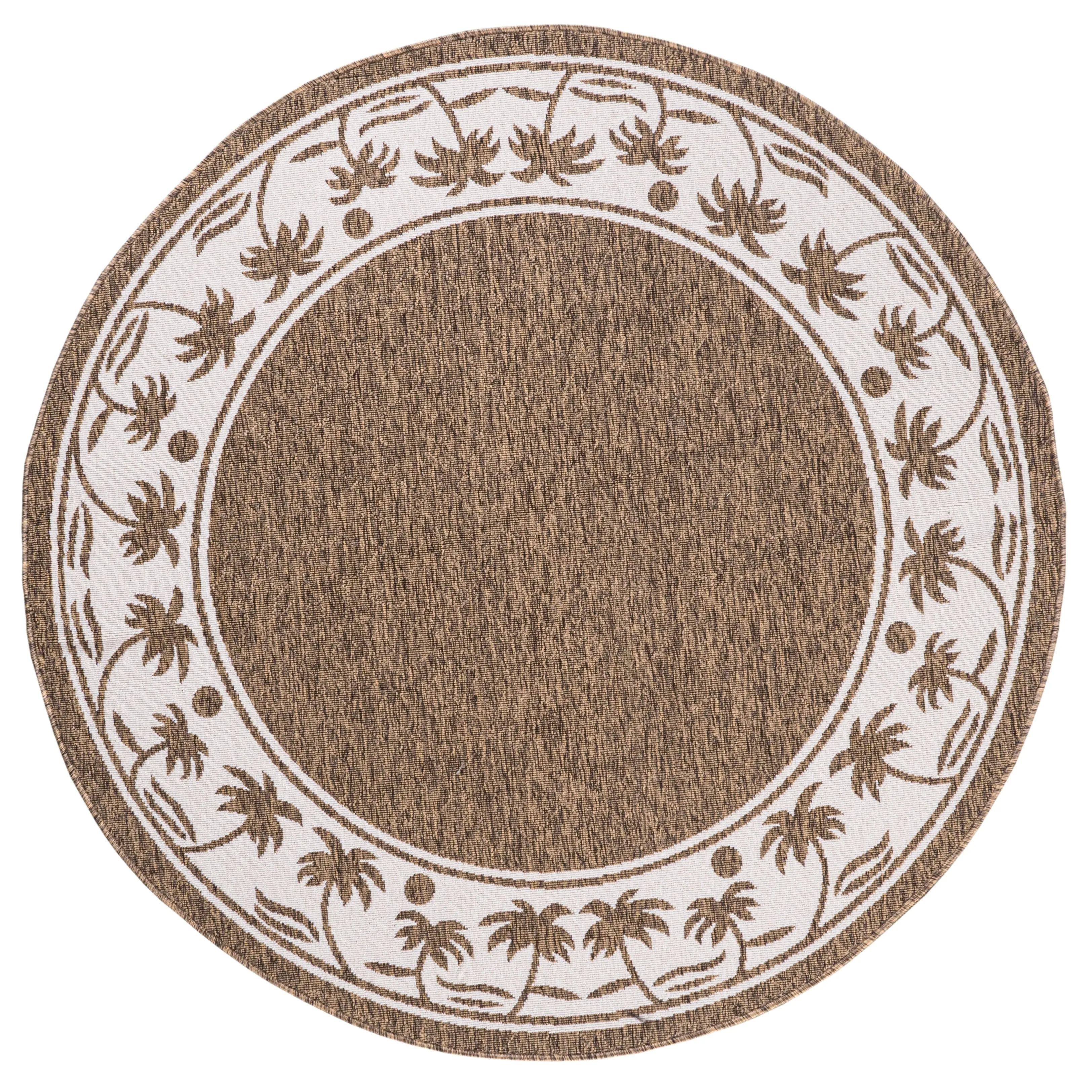 GAD Palms with Tropical Palms Premium Indoor Outdoor Area Rug