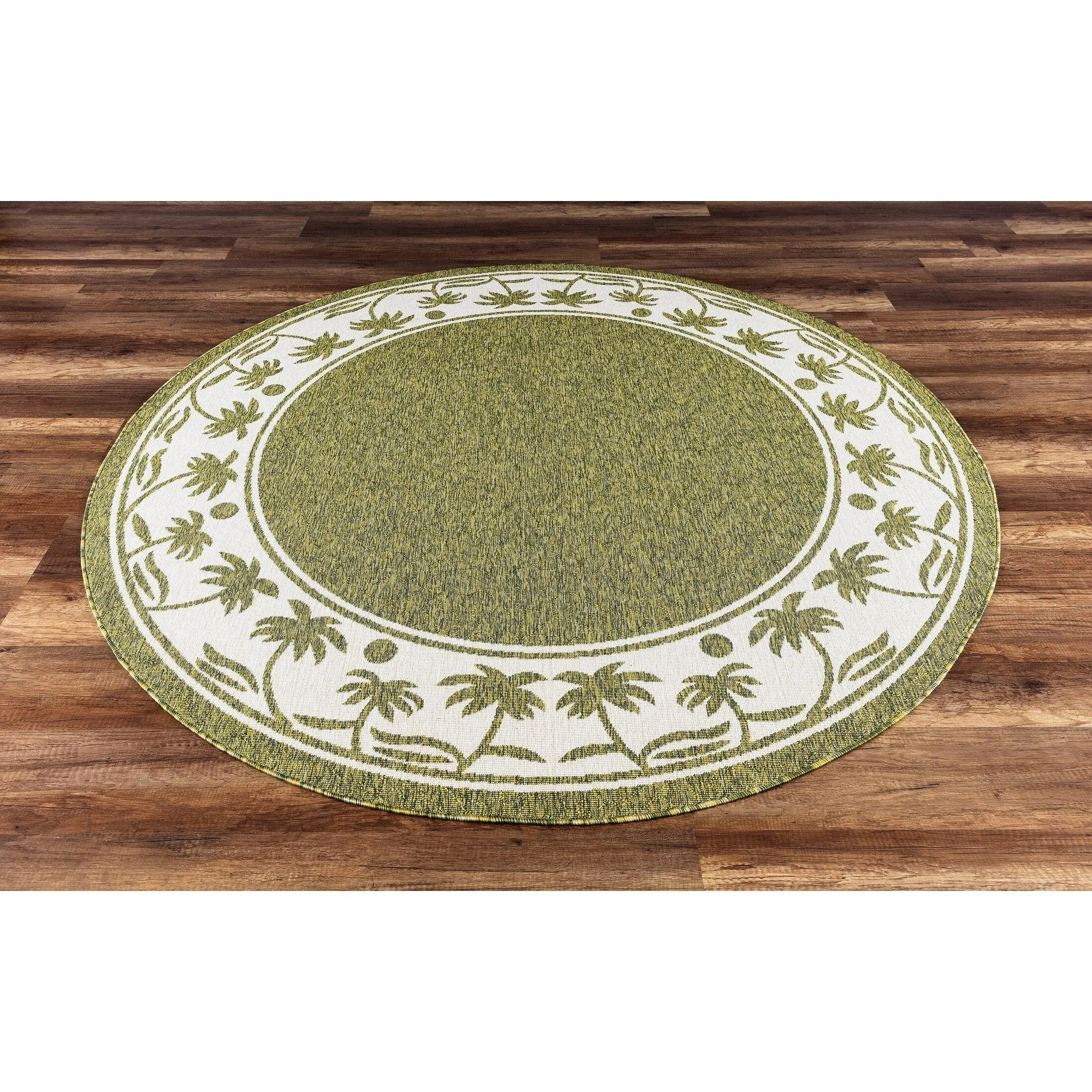 GAD Palms with Tropical Palms Premium Indoor Outdoor Area Rug