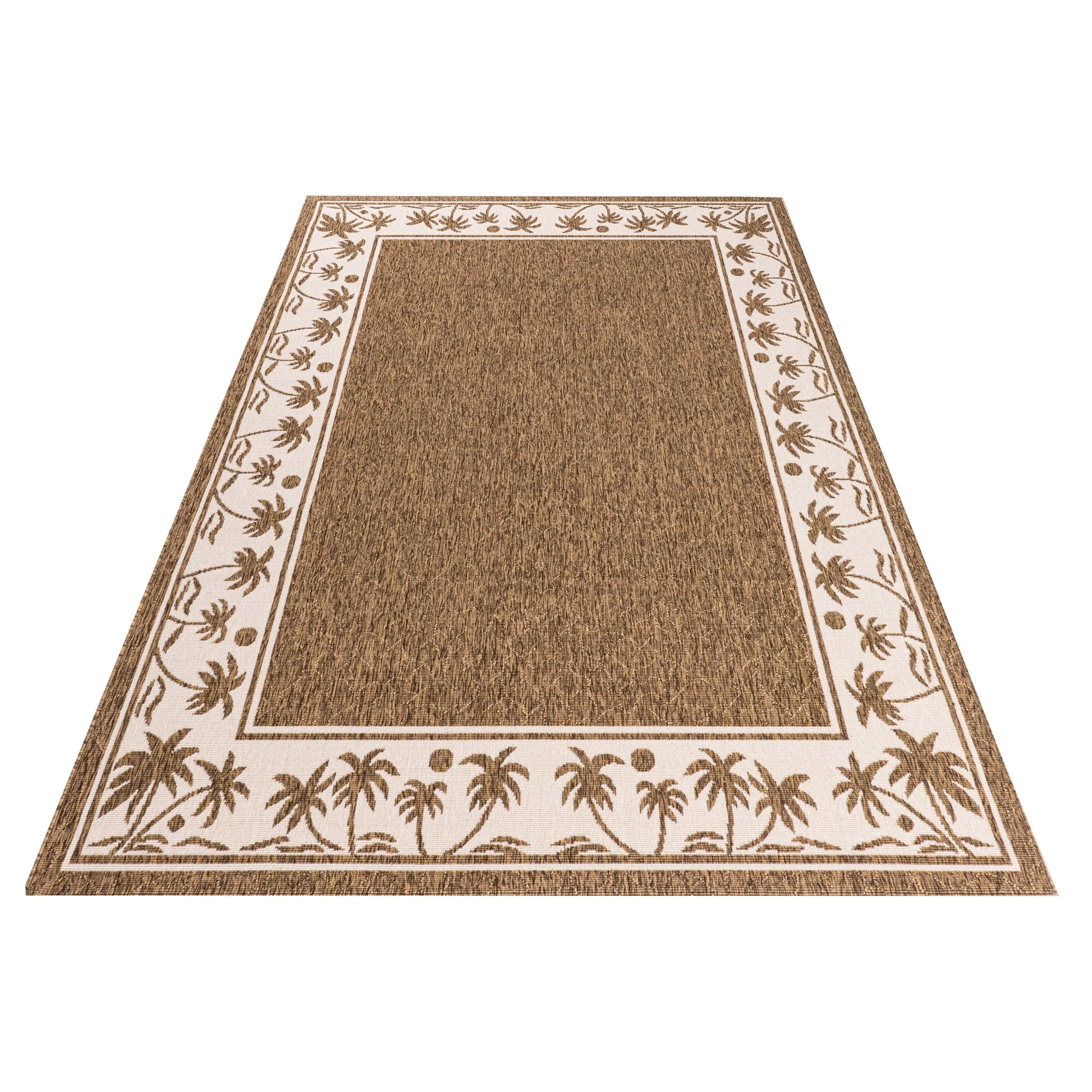 GAD Palms with Tropical Palms Premium Indoor Outdoor Area Rug
