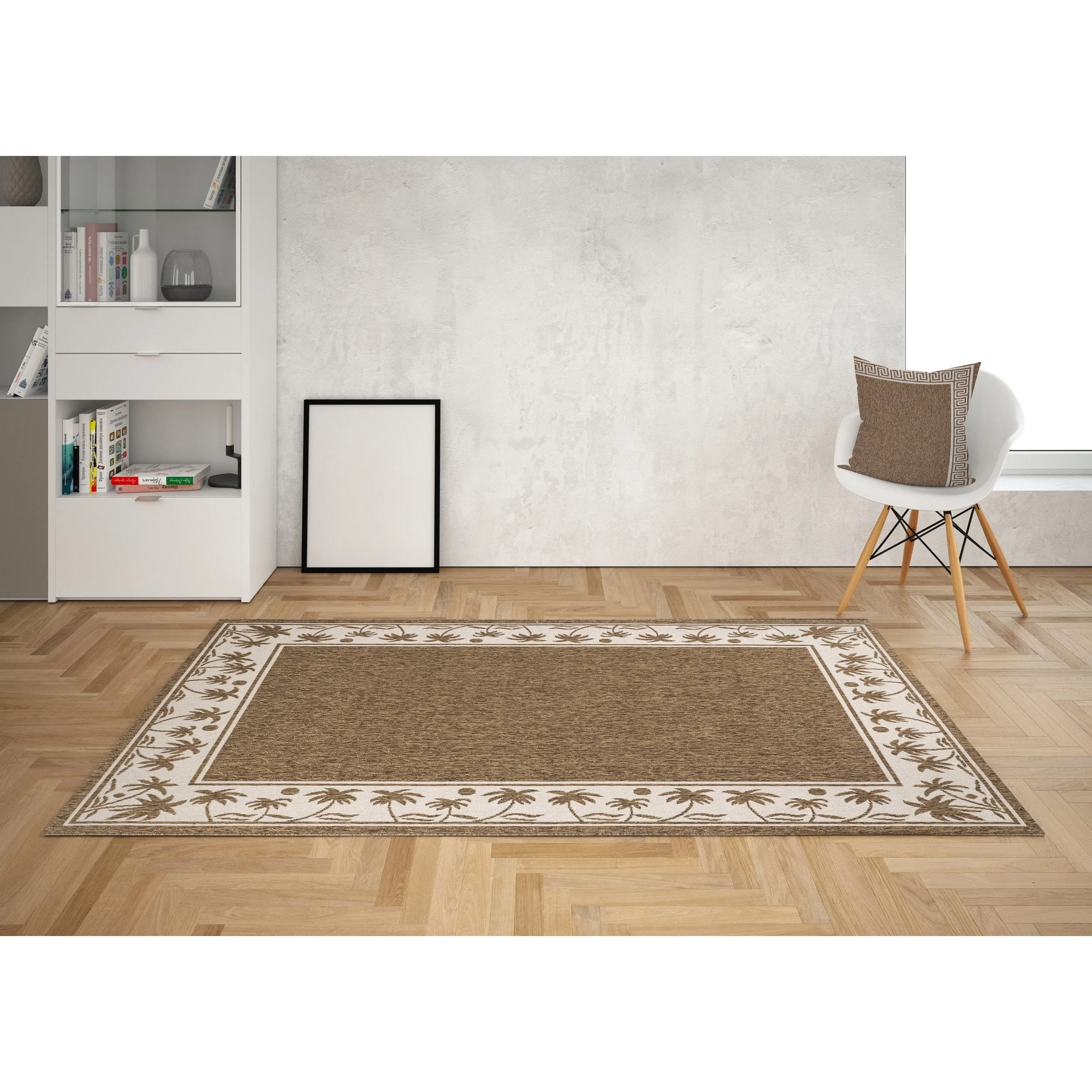 GAD Palms with Tropical Palms Premium Indoor Outdoor Area Rug