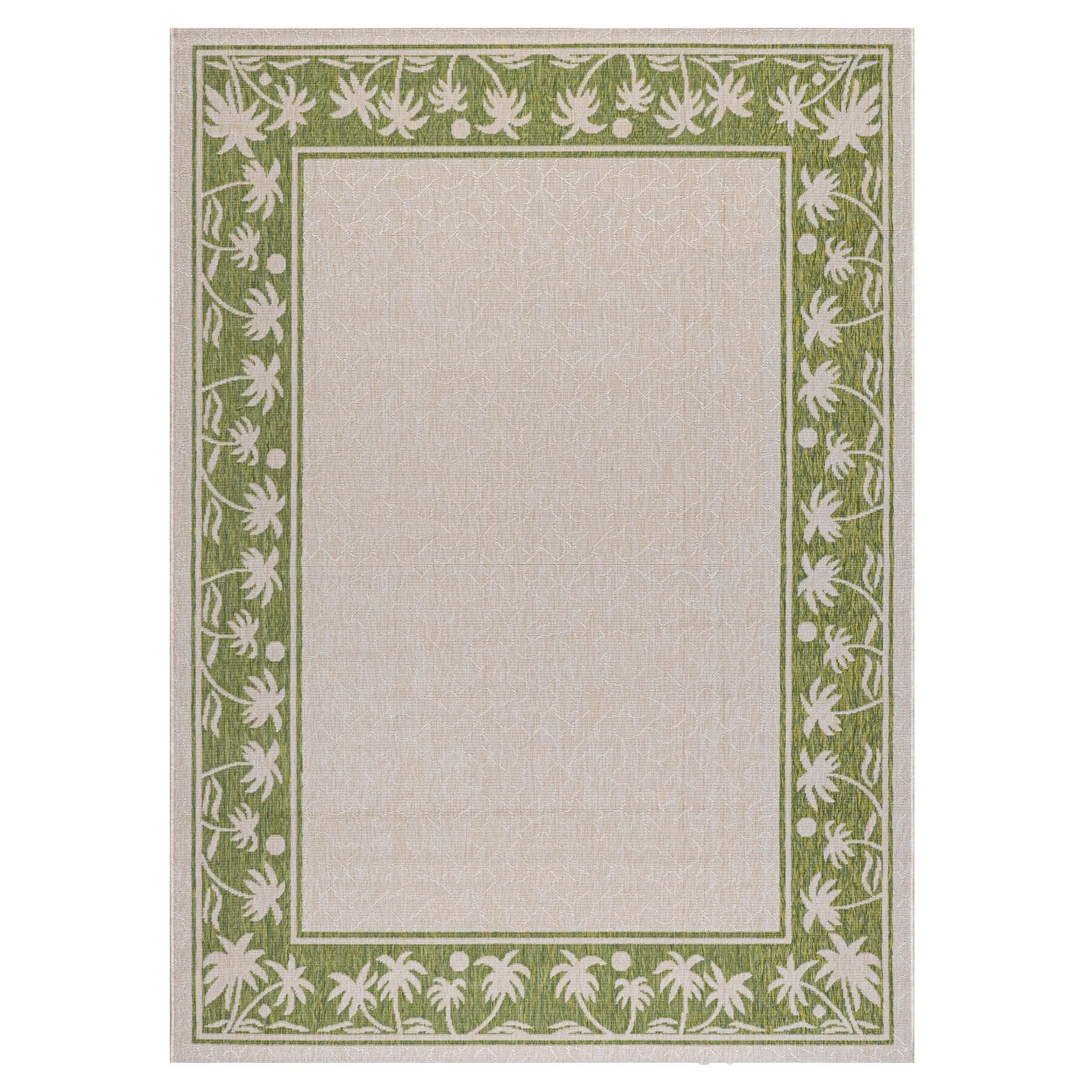 GAD Palms with Tropical Palms Premium Indoor Outdoor Area Rug