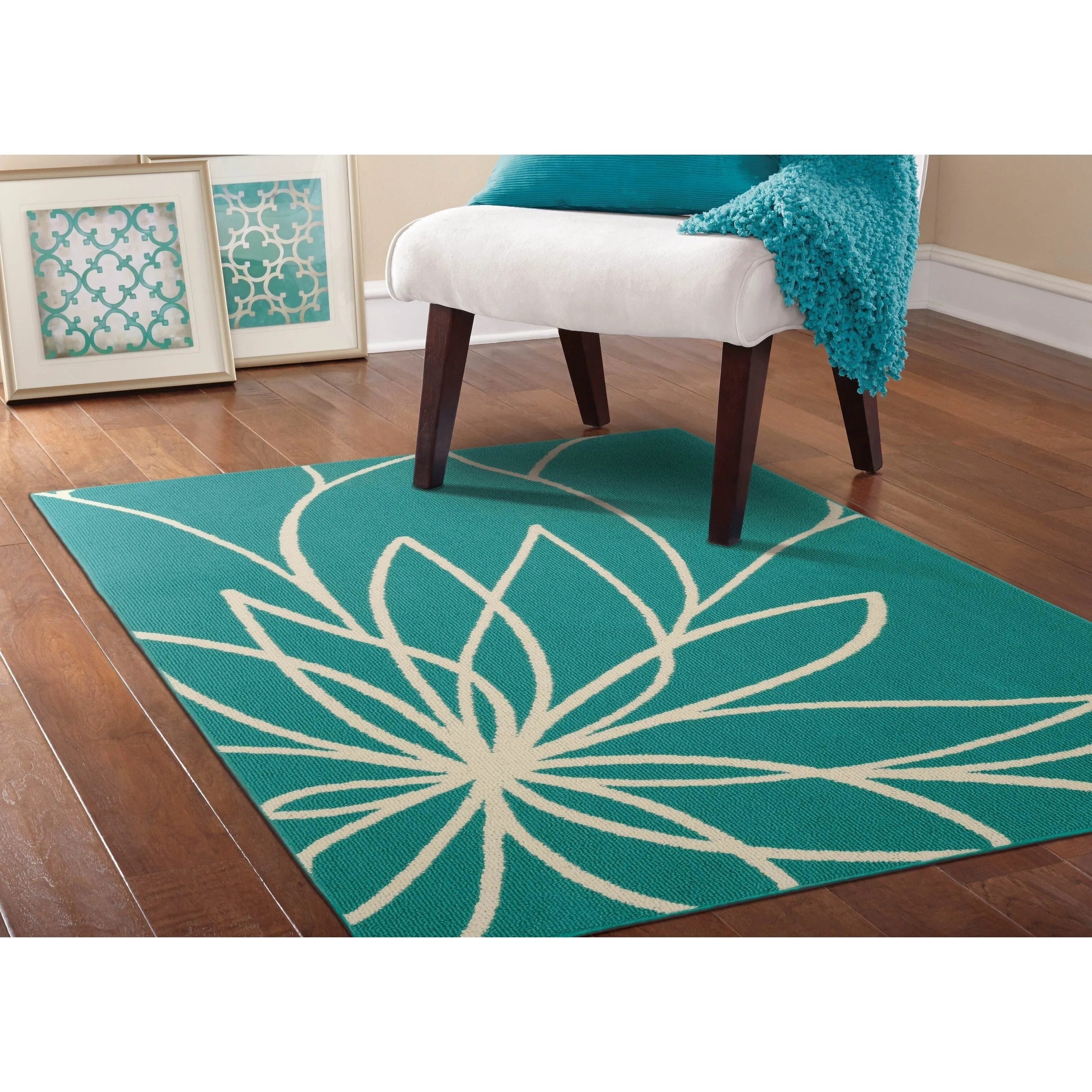 Garland Rug Grand Floral Polypropylene Indoor Area or Accent Rug