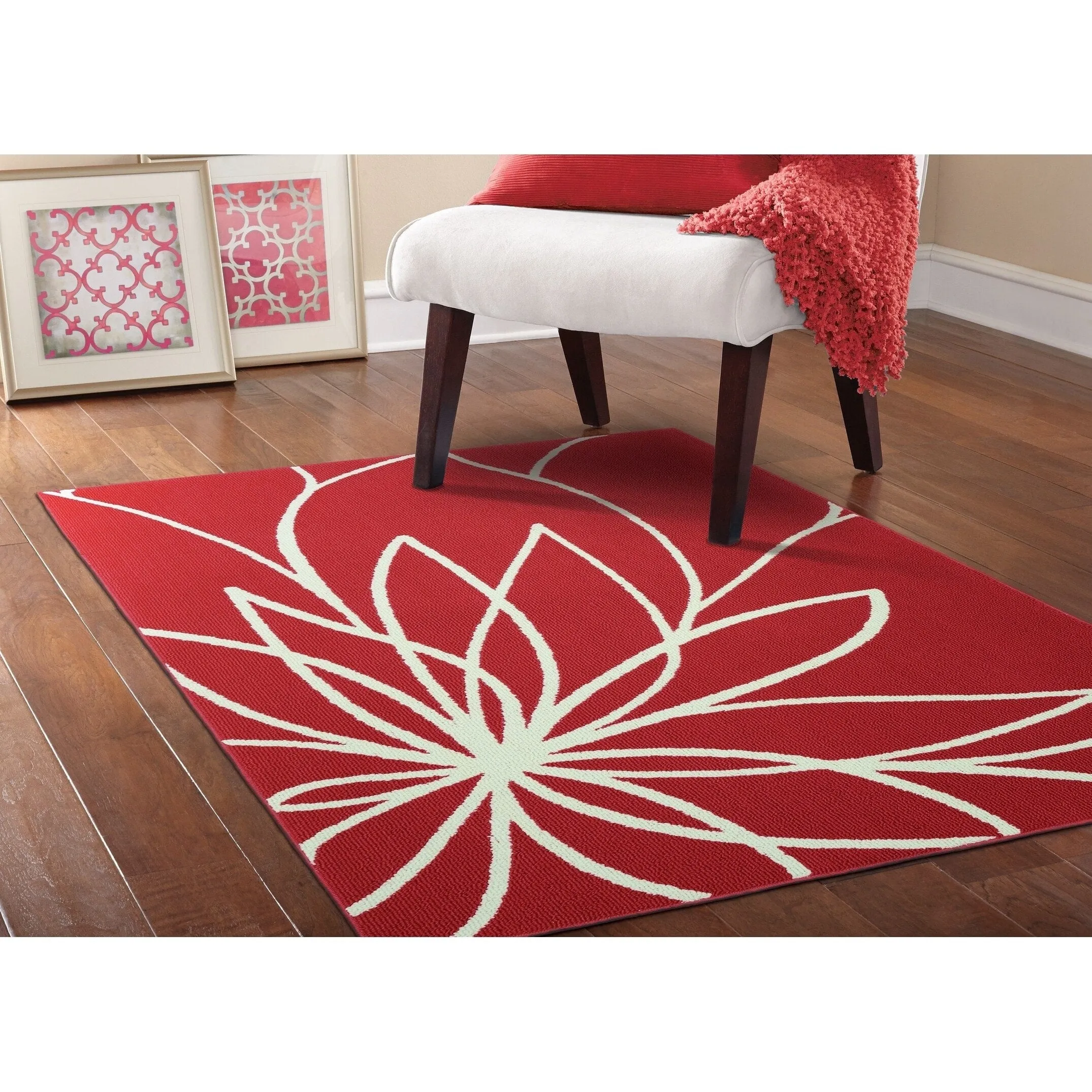 Garland Rug Grand Floral Polypropylene Indoor Area or Accent Rug