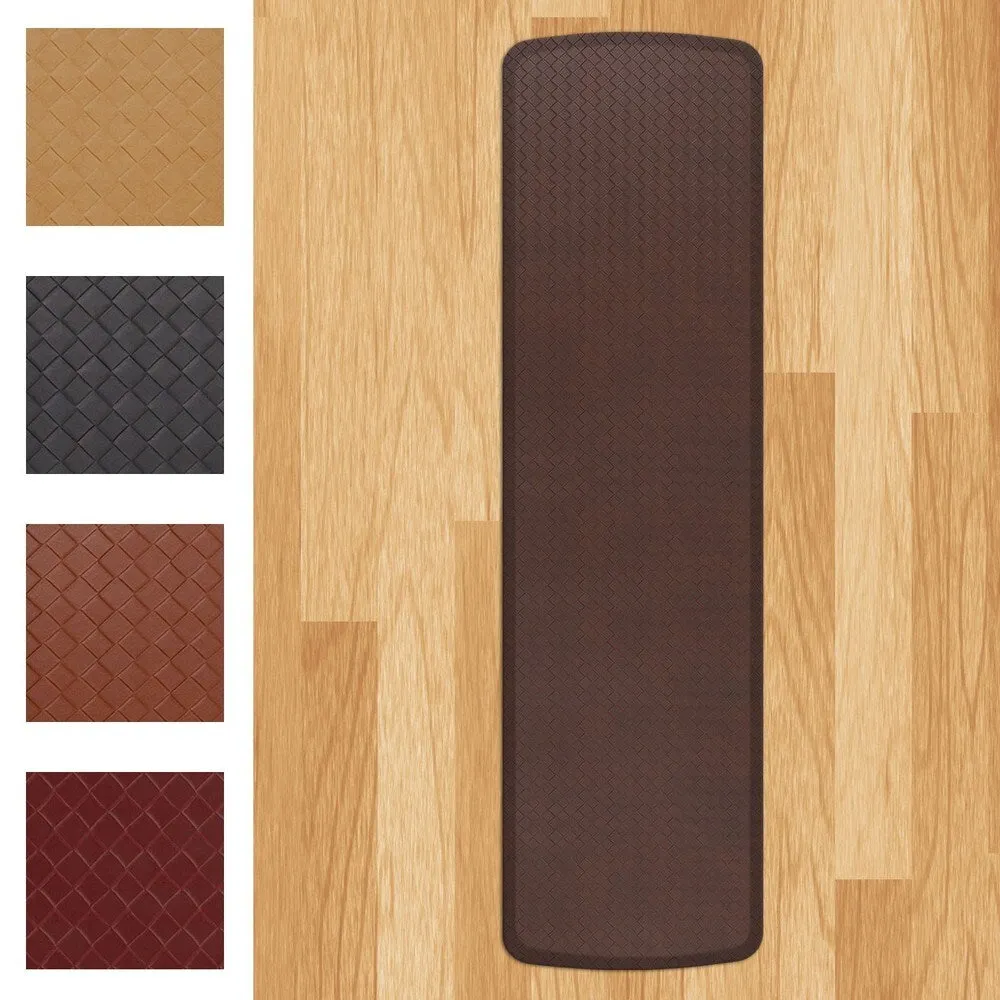 GelPro Elite Basketweave Anti-Fatigue Kitchen Comfort Runner Mat-20x72 - 1'8 x 6' Runner