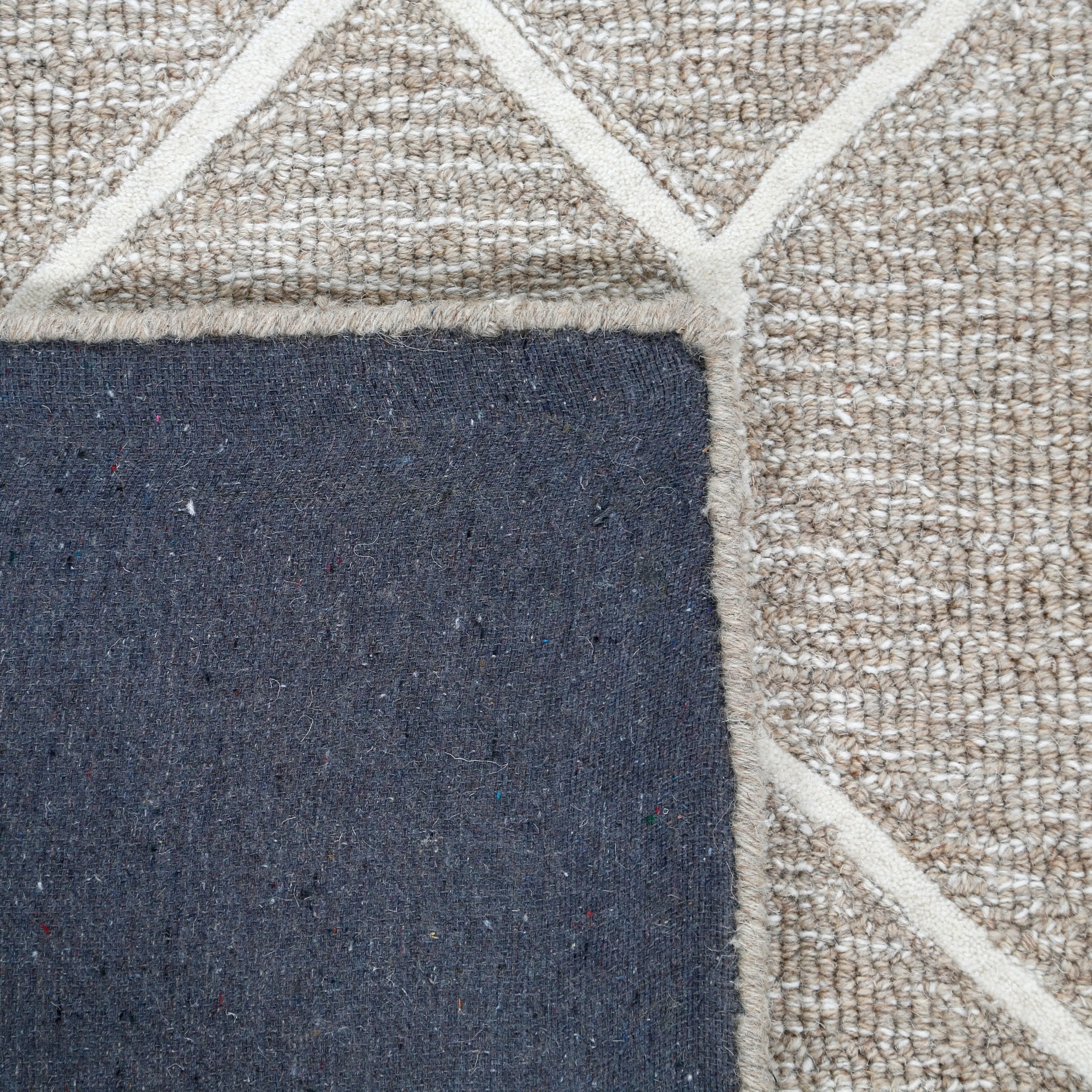George Towne Living Geo Metro Luxury Handmade Geo Wool Area Rug