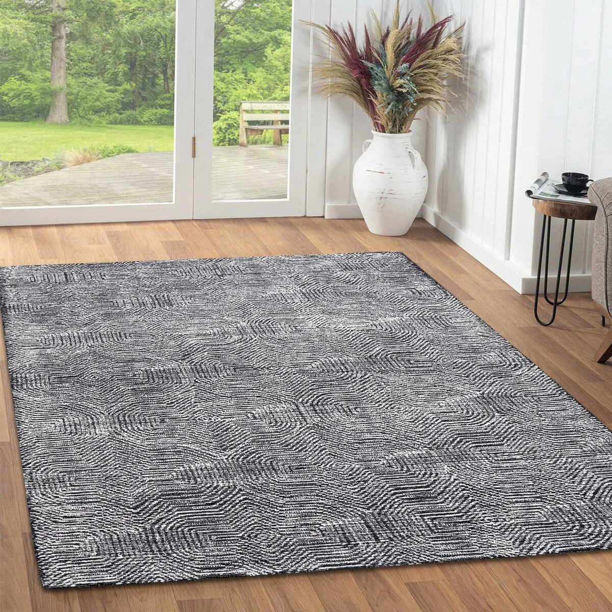 George Towne Living Melissa Luxury Handmade Abstract Wool Area Rug