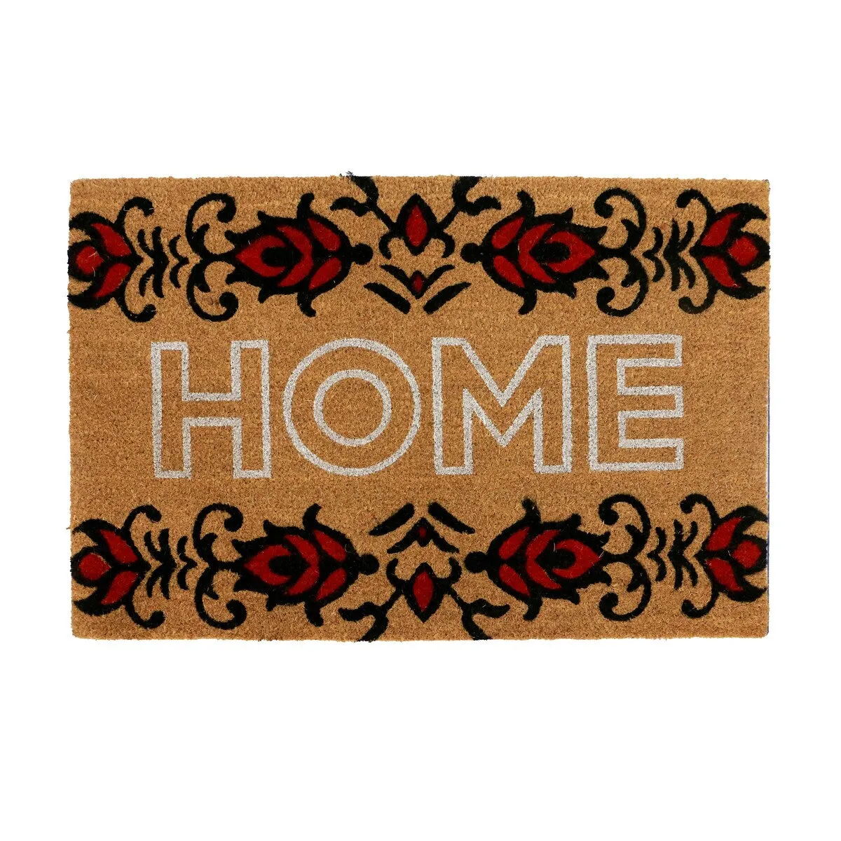 George Towne Living-OVERSIZED-24x36 Outdoor Coir Mat-Welcome Floral - 24x36