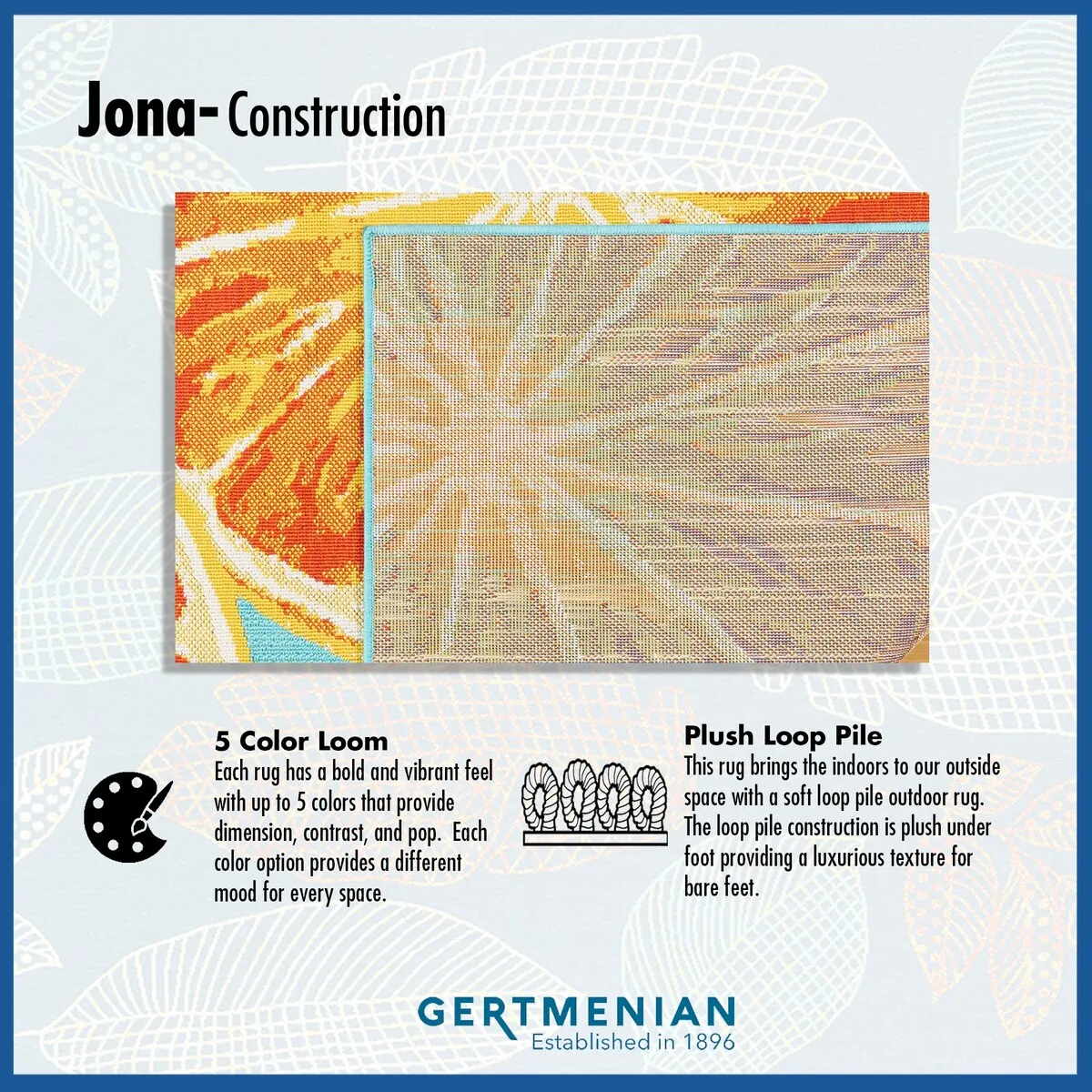 Gertmenian Jona Nelisa Tropical Floral Botanical Indoor/ Flatweave Outdoor Area Rug