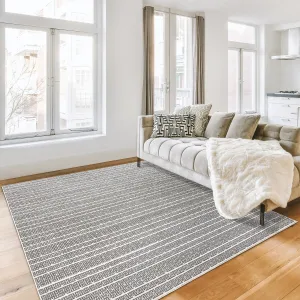 Gertmenian Missha Polyester Modern Tonal Ombre Solid High-Low Indoor Area Rug