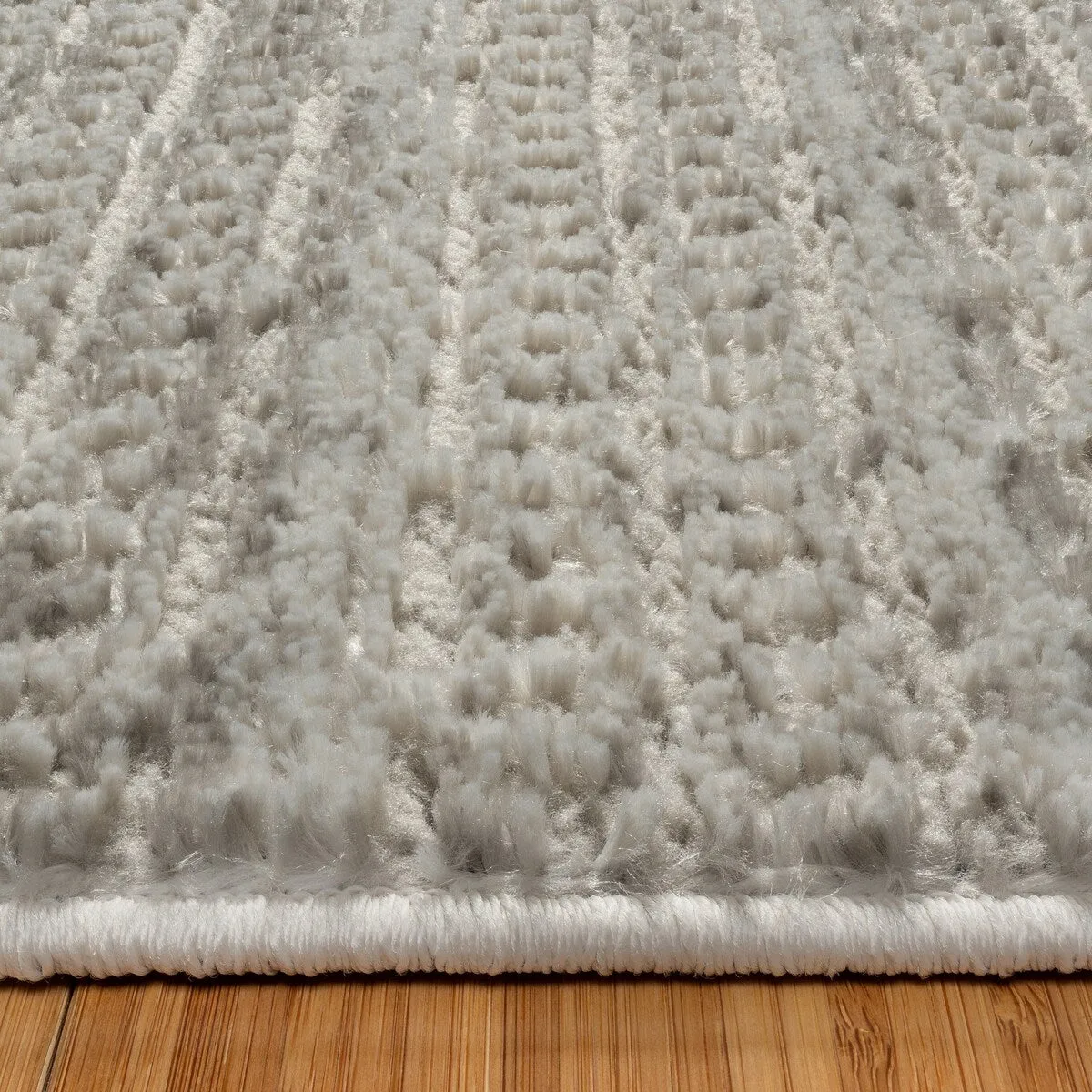 Gertmenian Missha Polyester Modern Tonal Ombre Solid High-Low Indoor Area Rug
