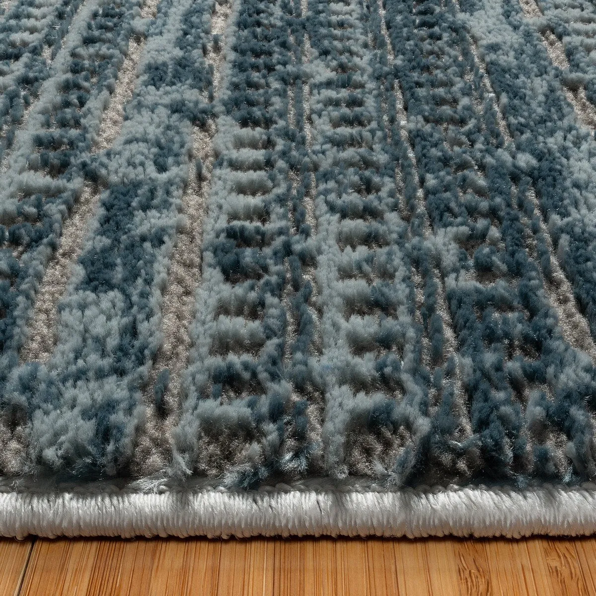 Gertmenian Missha Polyester Modern Tonal Ombre Solid High-Low Indoor Area Rug