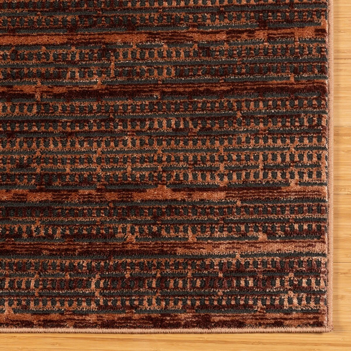 Gertmenian Missha Polyester Modern Tonal Ombre Solid High-Low Indoor Area Rug