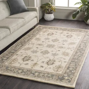 Hand-Tufted Asnee Sage Wool Rug