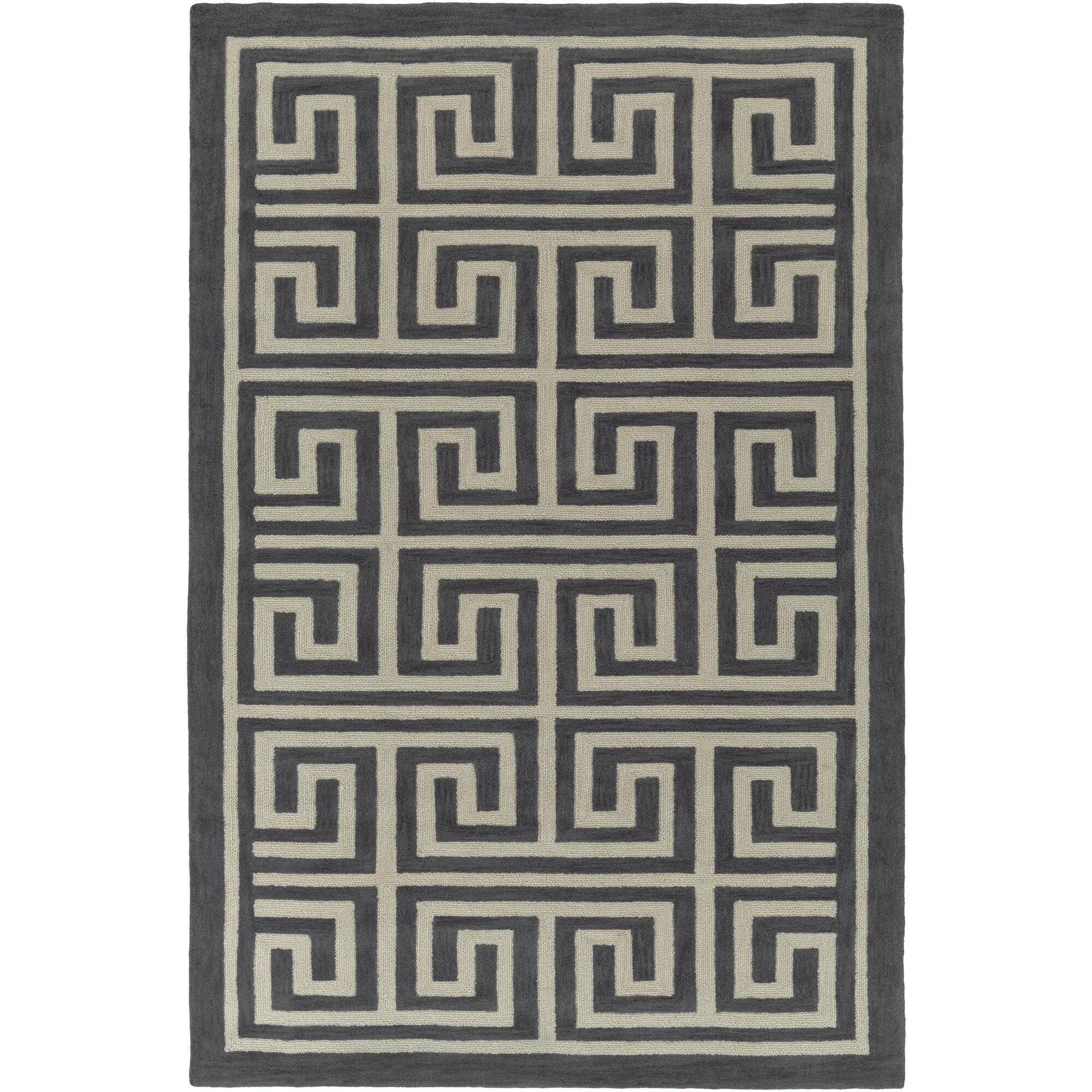 Hand-Tufted Essex Crosshatched Area Rug
