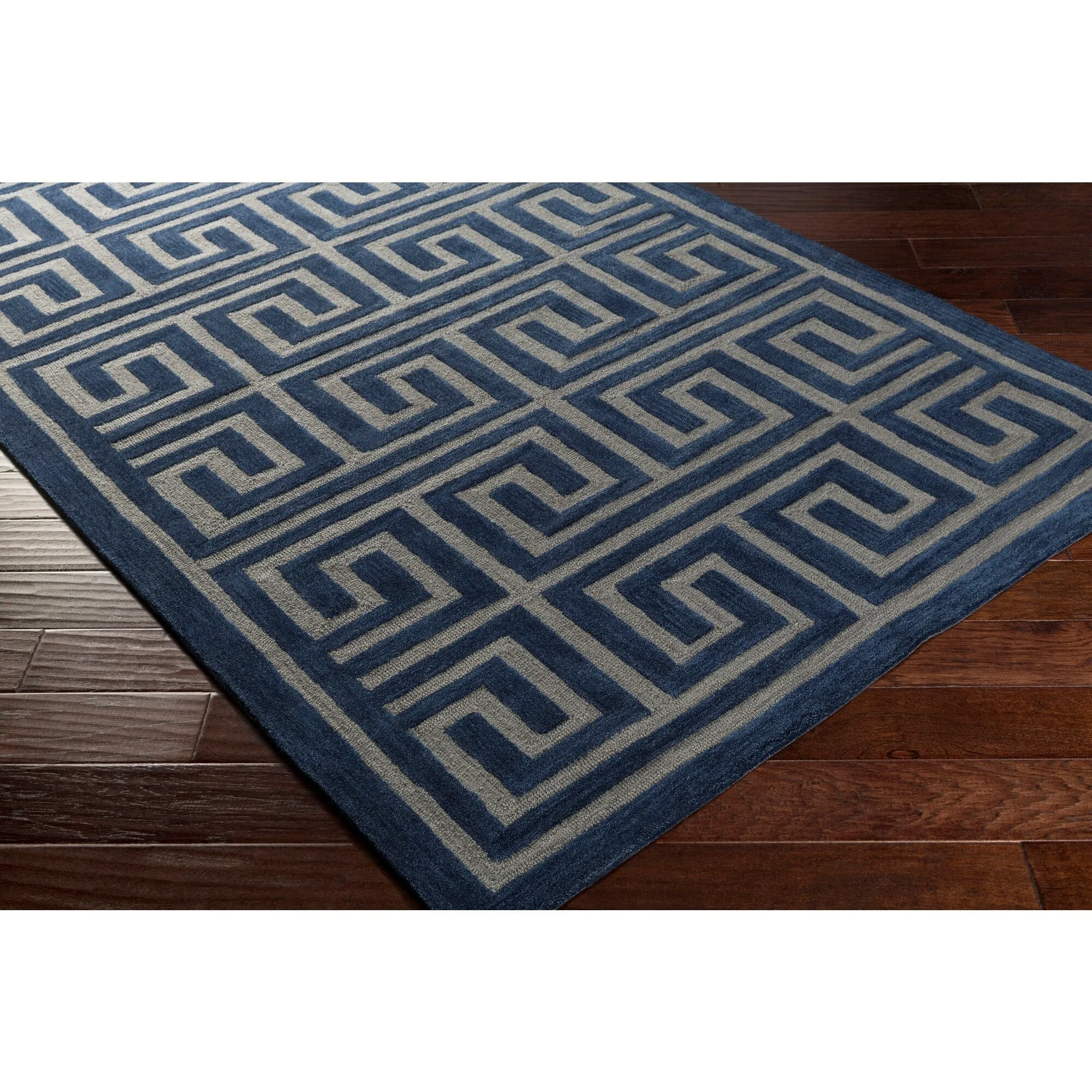 Hand-Tufted Essex Crosshatched Area Rug