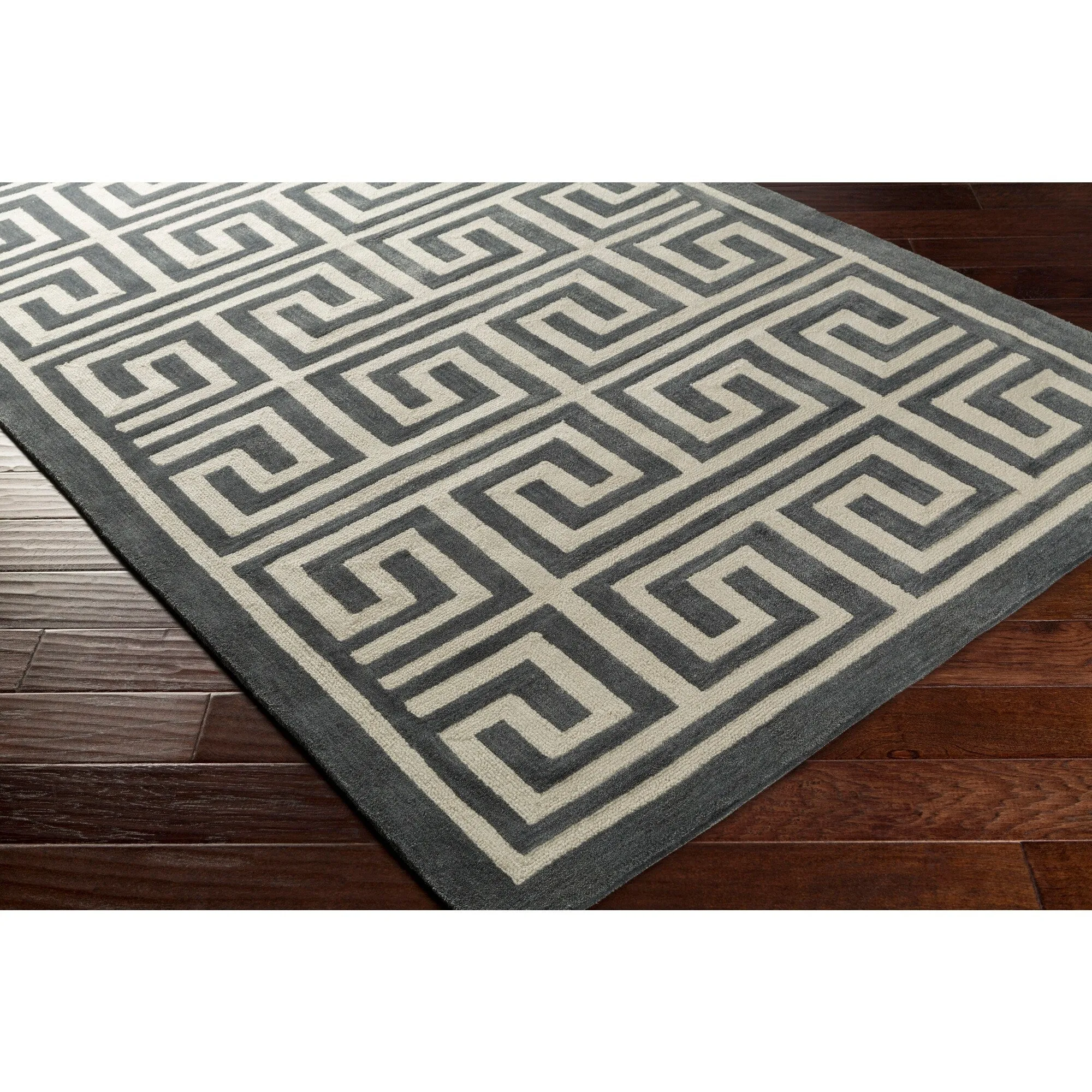 Hand-Tufted Essex Crosshatched Area Rug