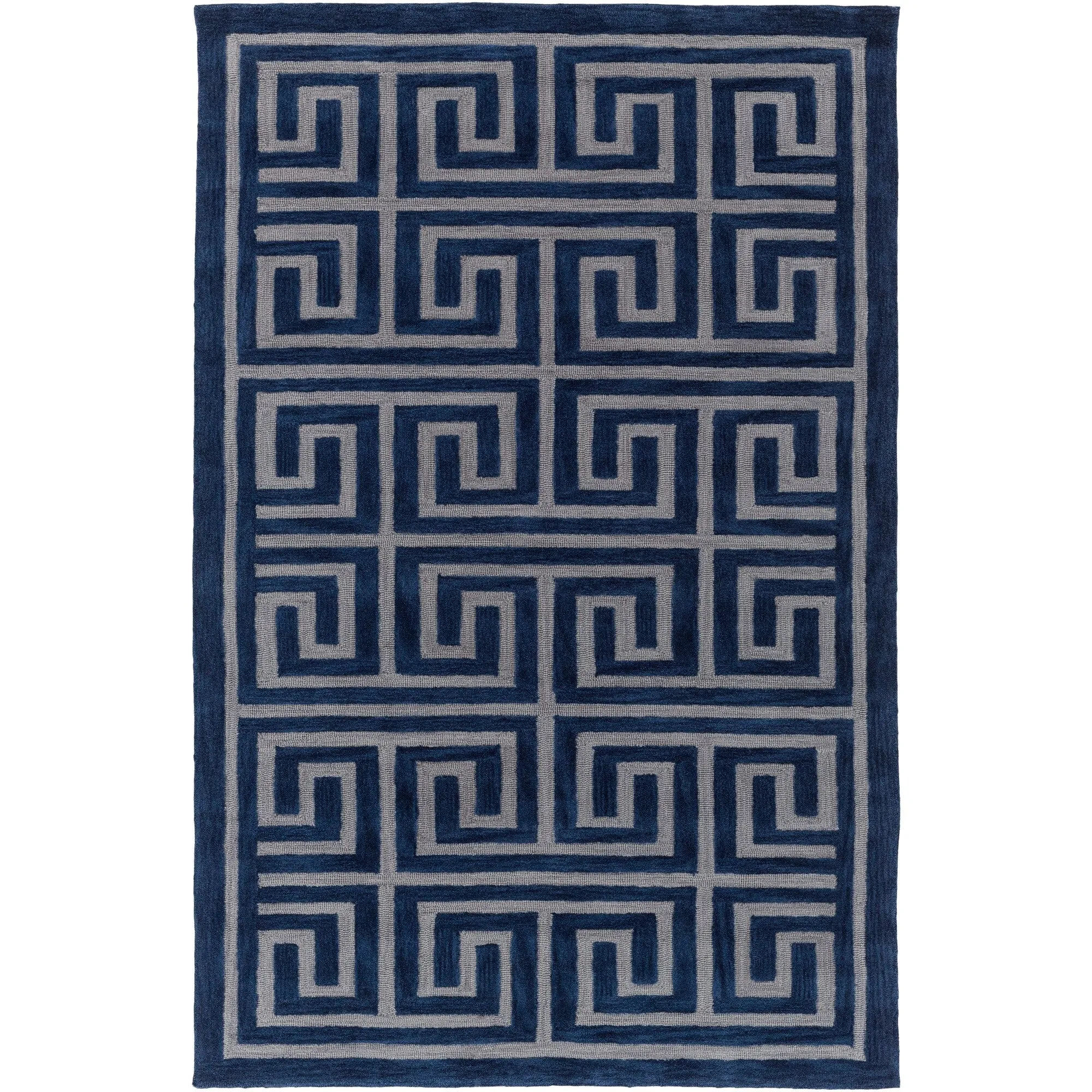 Hand-Tufted Essex Crosshatched Area Rug