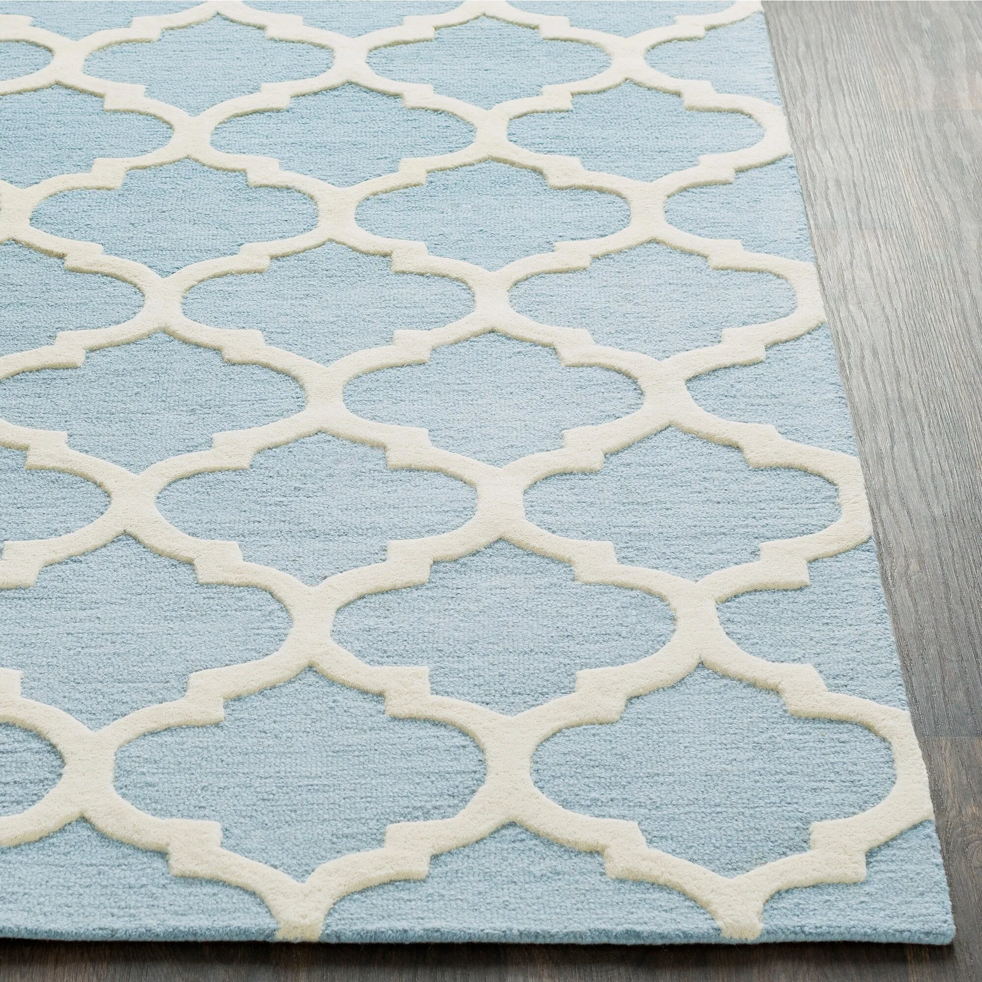 Hand-Tufted Fram Moroccan Trellis Wool Rug