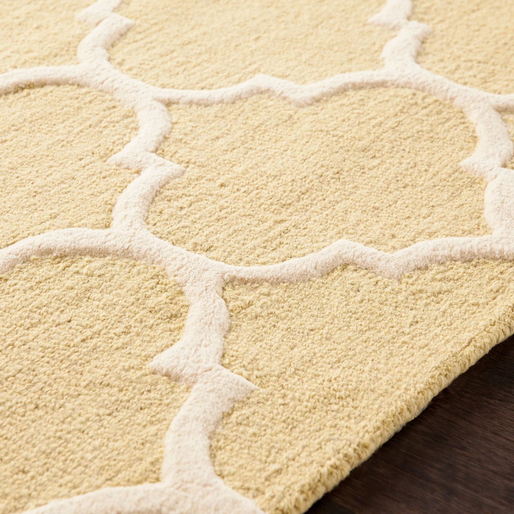 Hand-Tufted Fram Moroccan Trellis Wool Rug