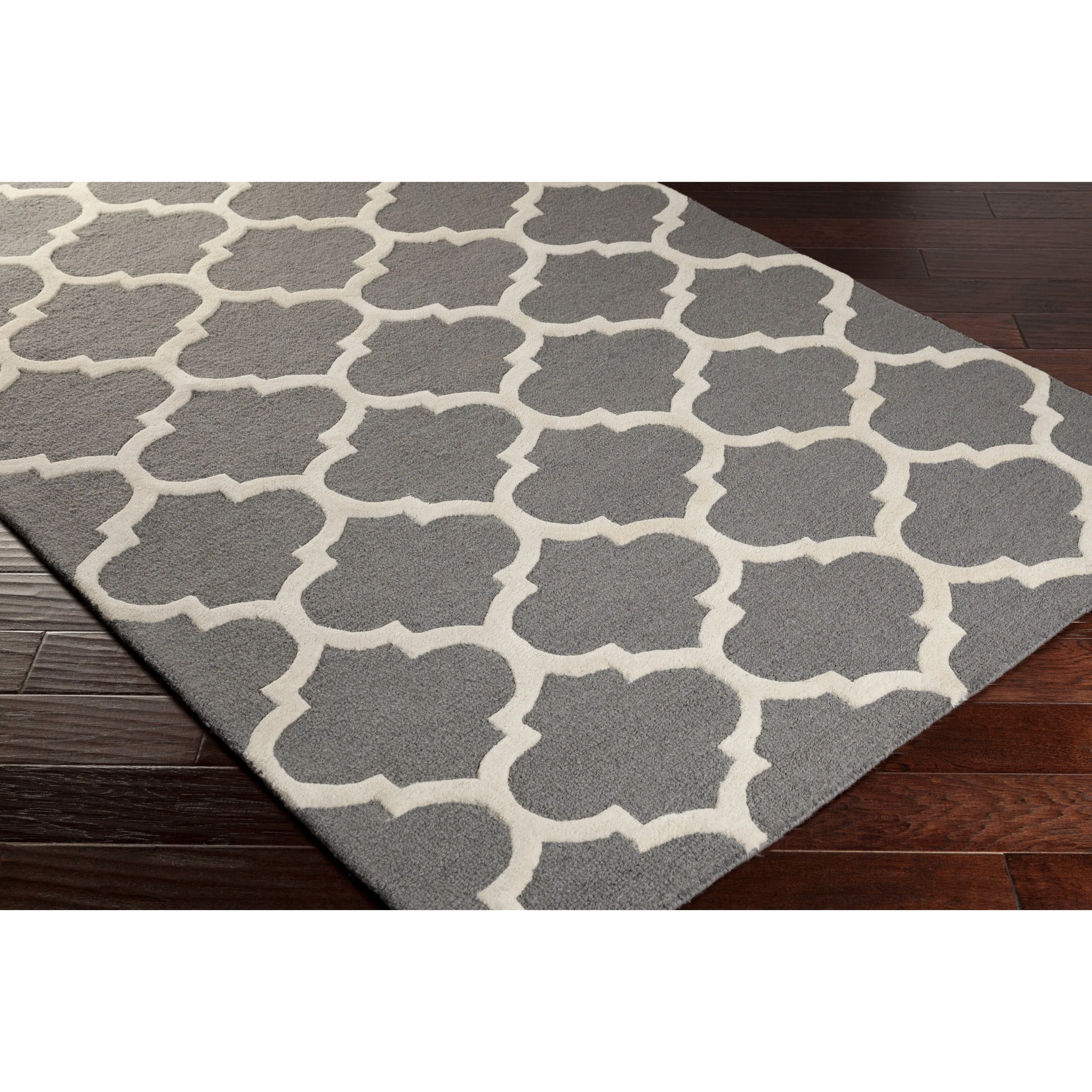 Hand-Tufted Fram Moroccan Trellis Wool Rug