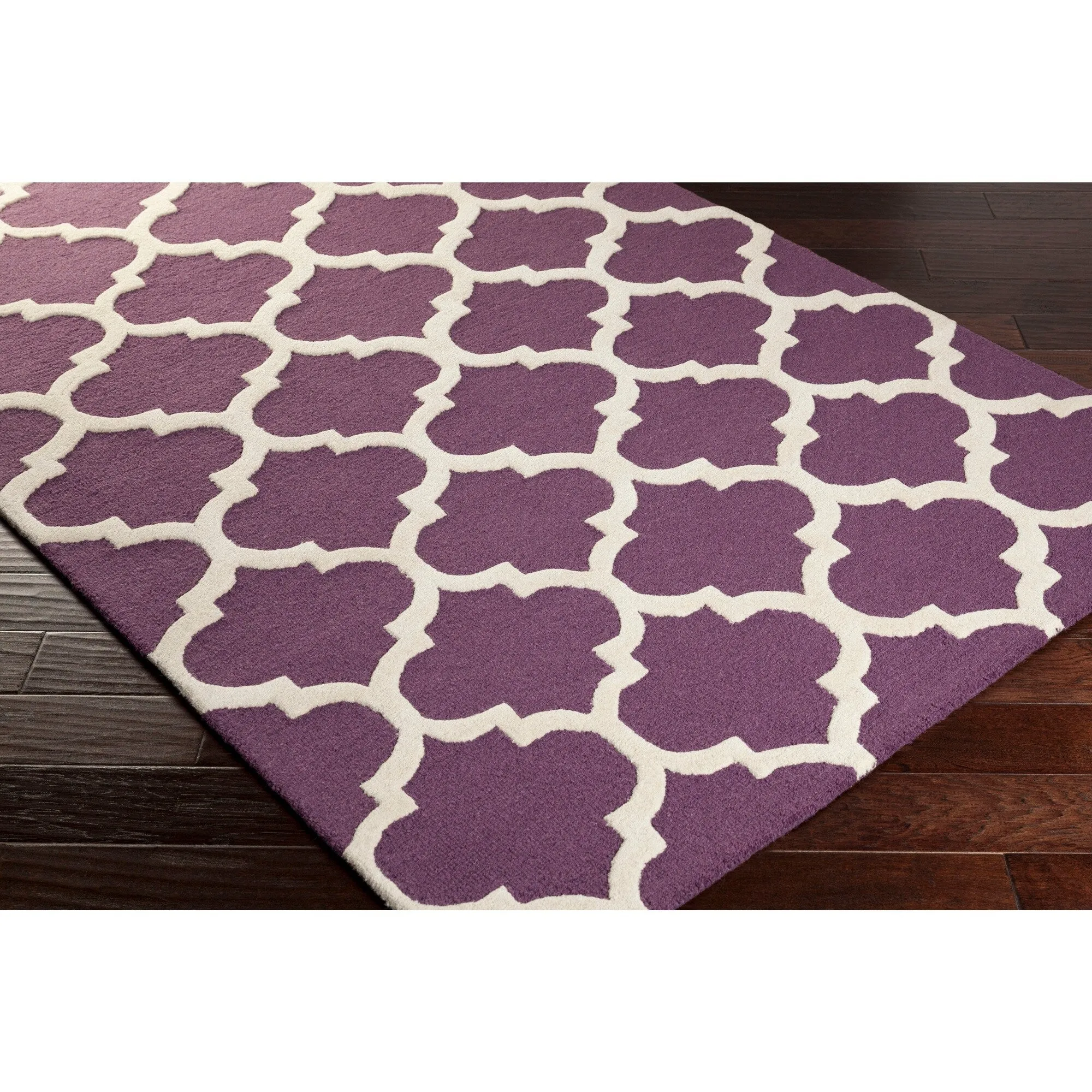 Hand-Tufted Fram Moroccan Trellis Wool Rug
