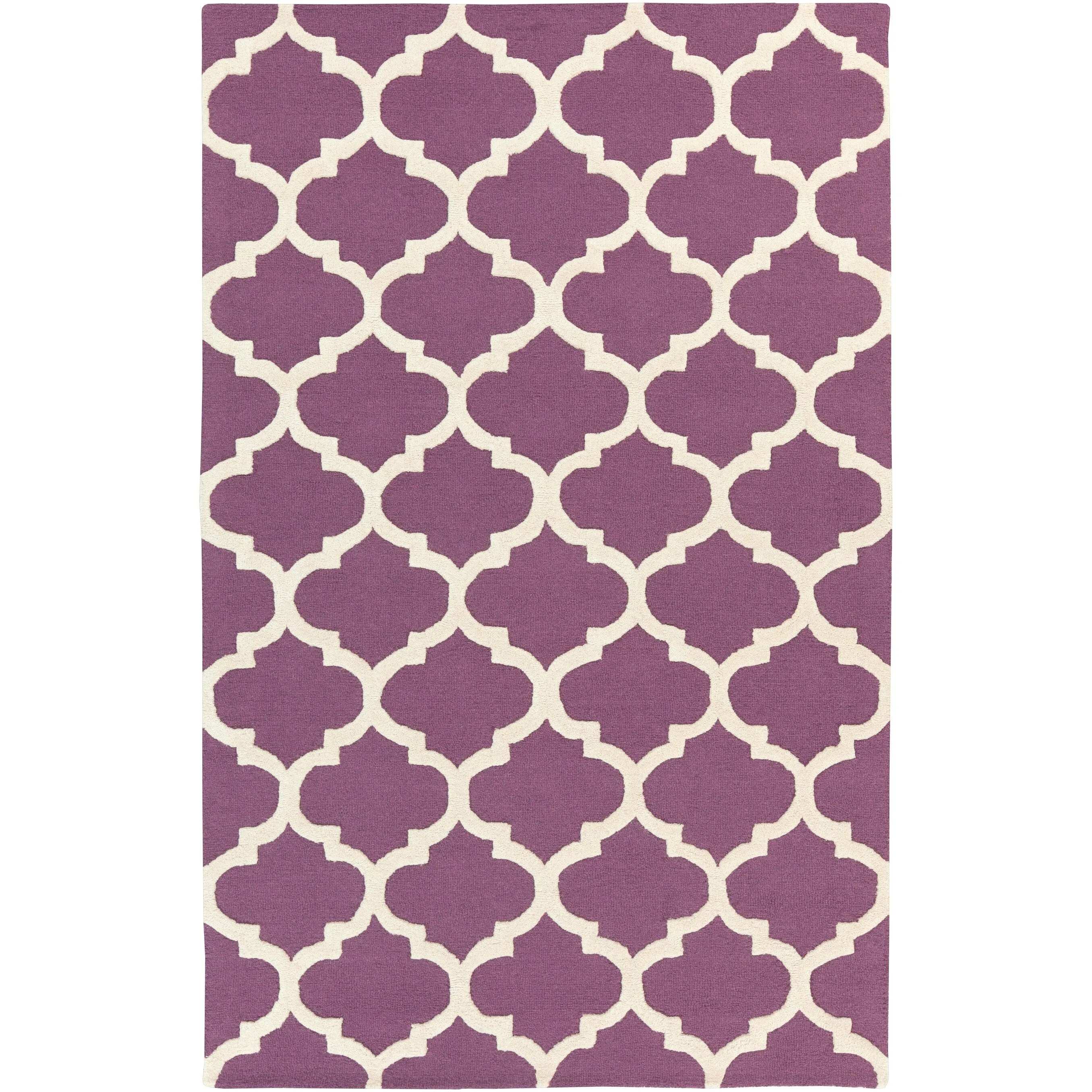 Hand-Tufted Fram Moroccan Trellis Wool Rug