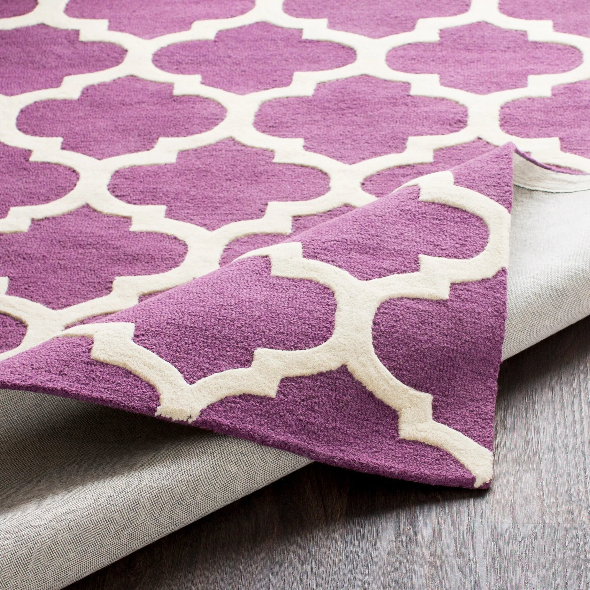 Hand-Tufted Fram Moroccan Trellis Wool Rug