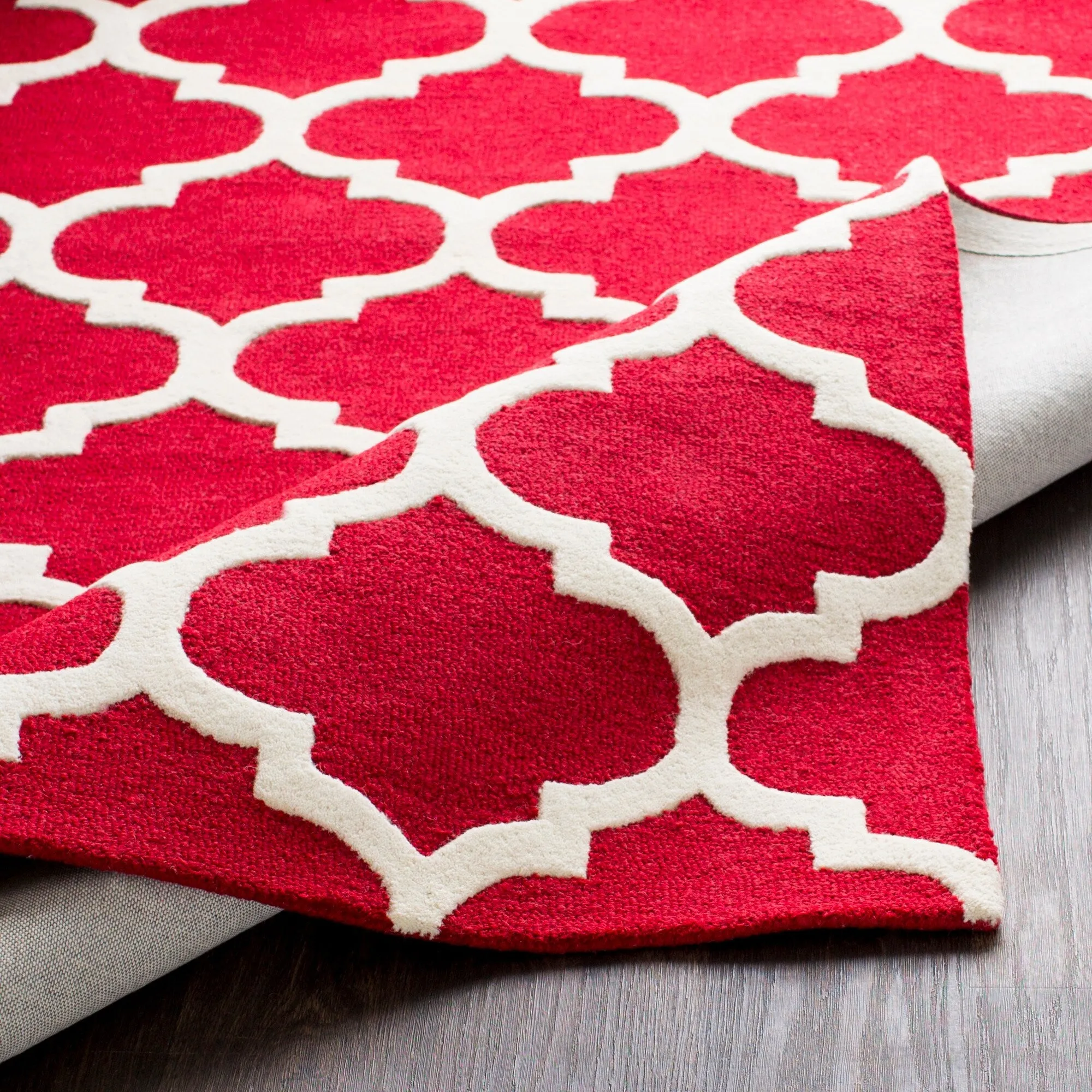 Hand-Tufted Fram Moroccan Trellis Wool Rug