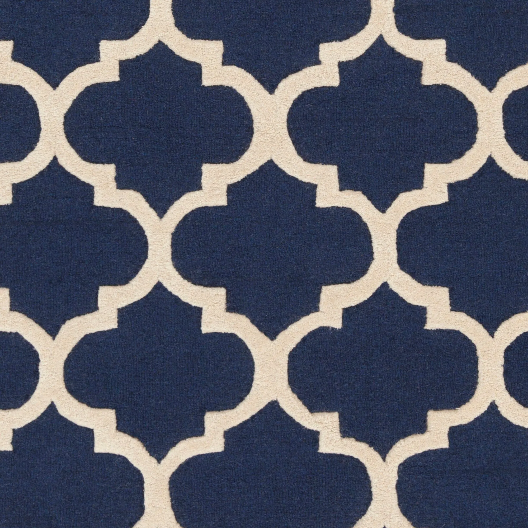 Hand-Tufted Fram Moroccan Trellis Wool Rug