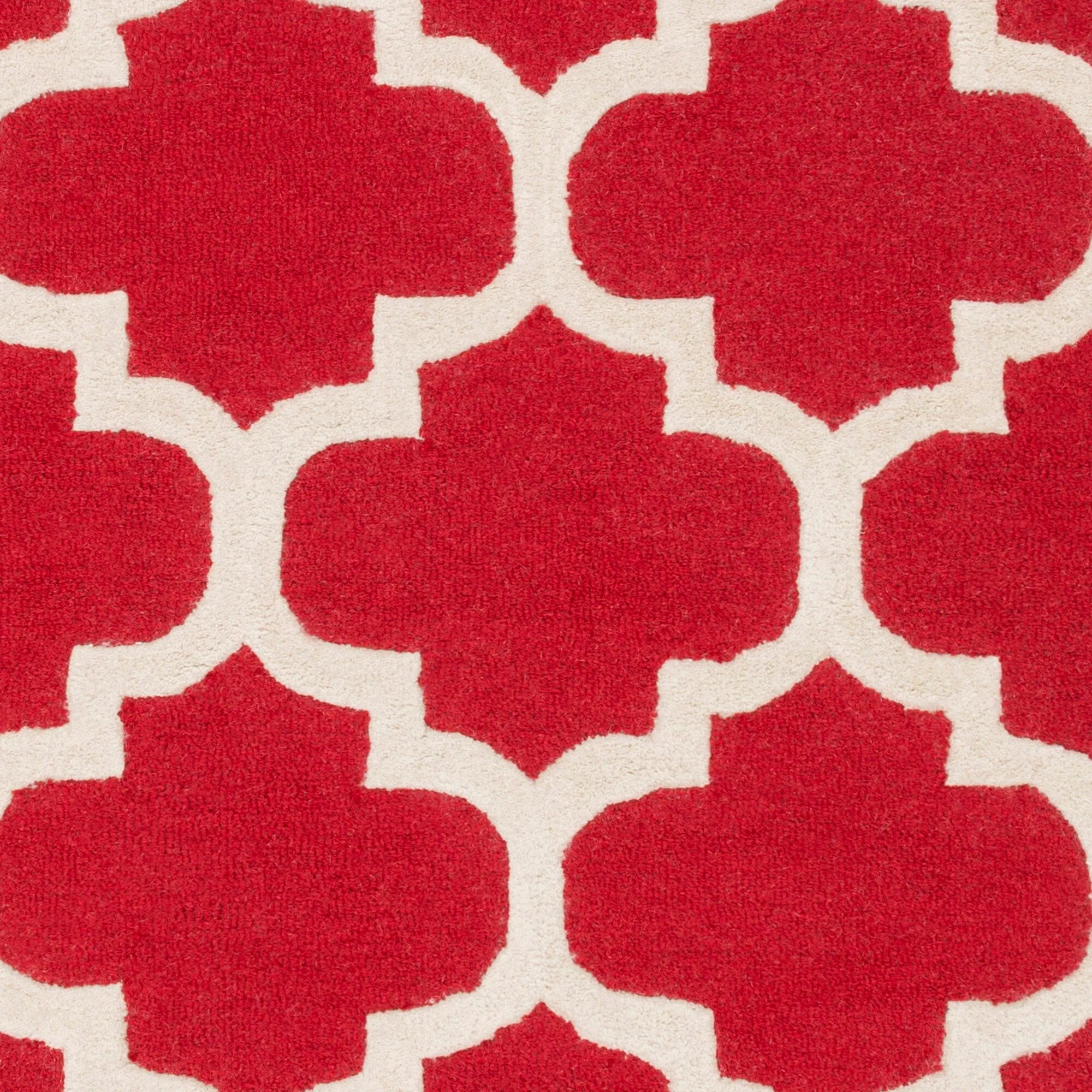 Hand-Tufted Fram Moroccan Trellis Wool Rug