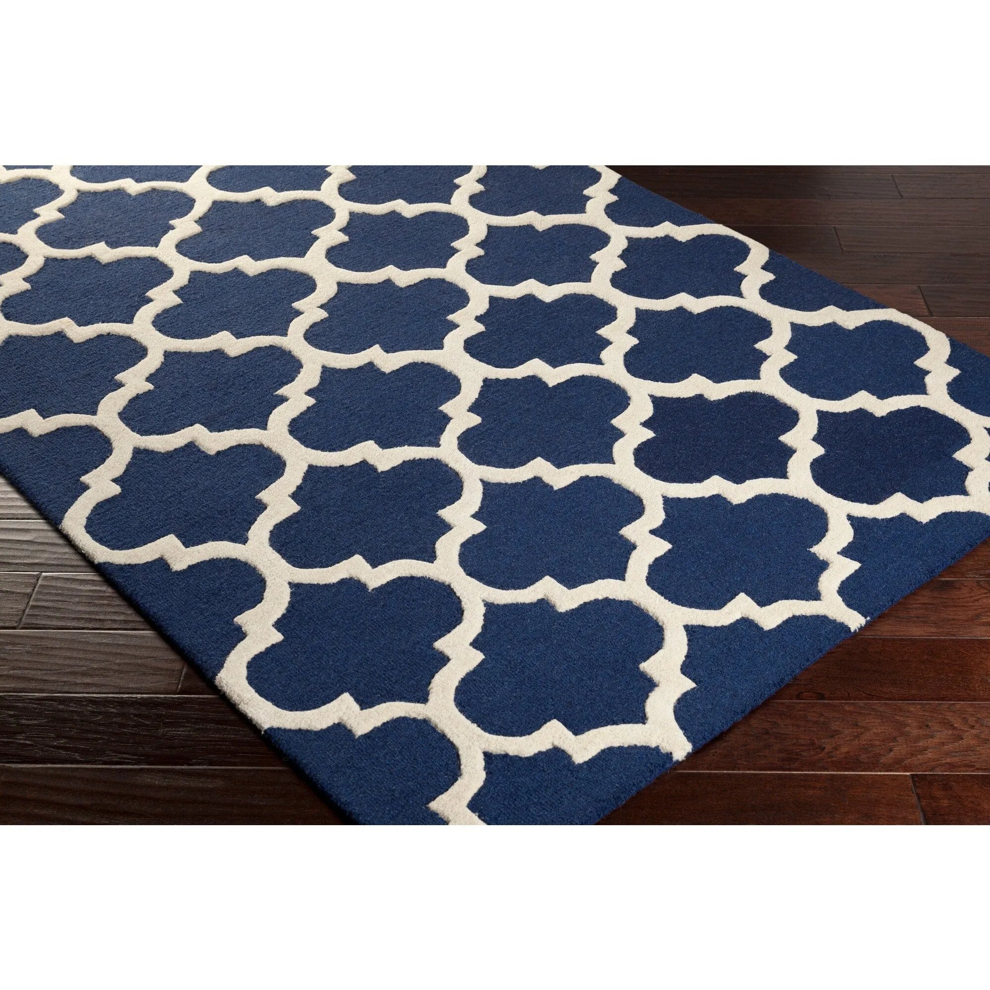 Hand-Tufted Fram Moroccan Trellis Wool Rug