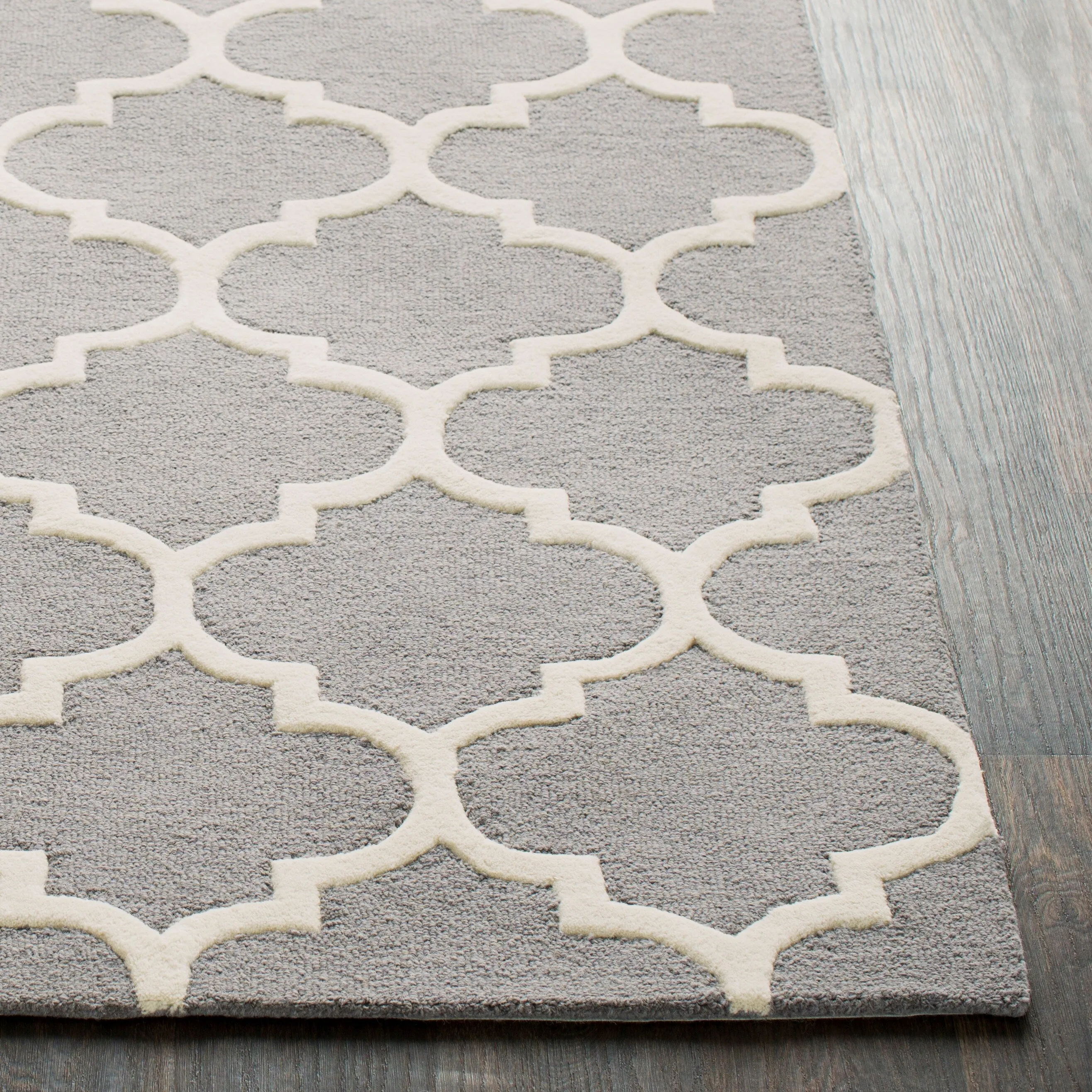 Hand-Tufted Fram Moroccan Trellis Wool Rug