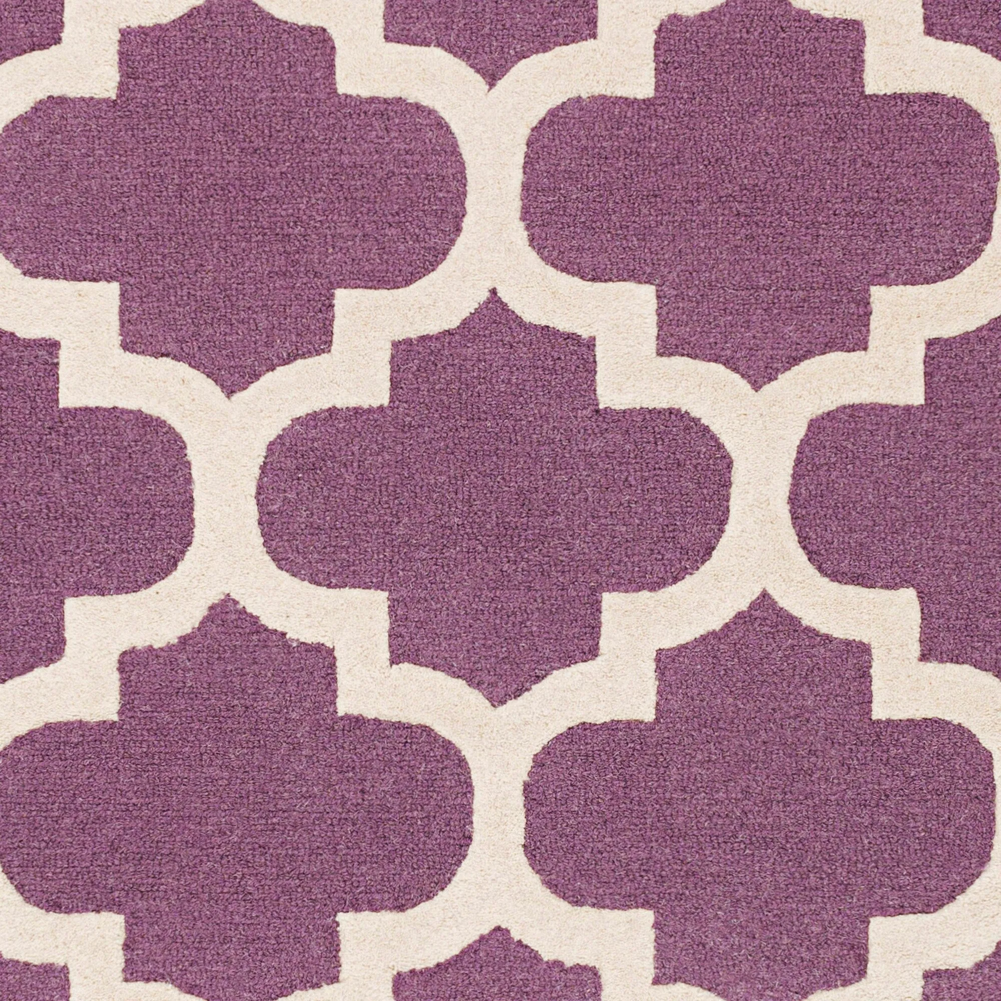 Hand-Tufted Fram Moroccan Trellis Wool Rug