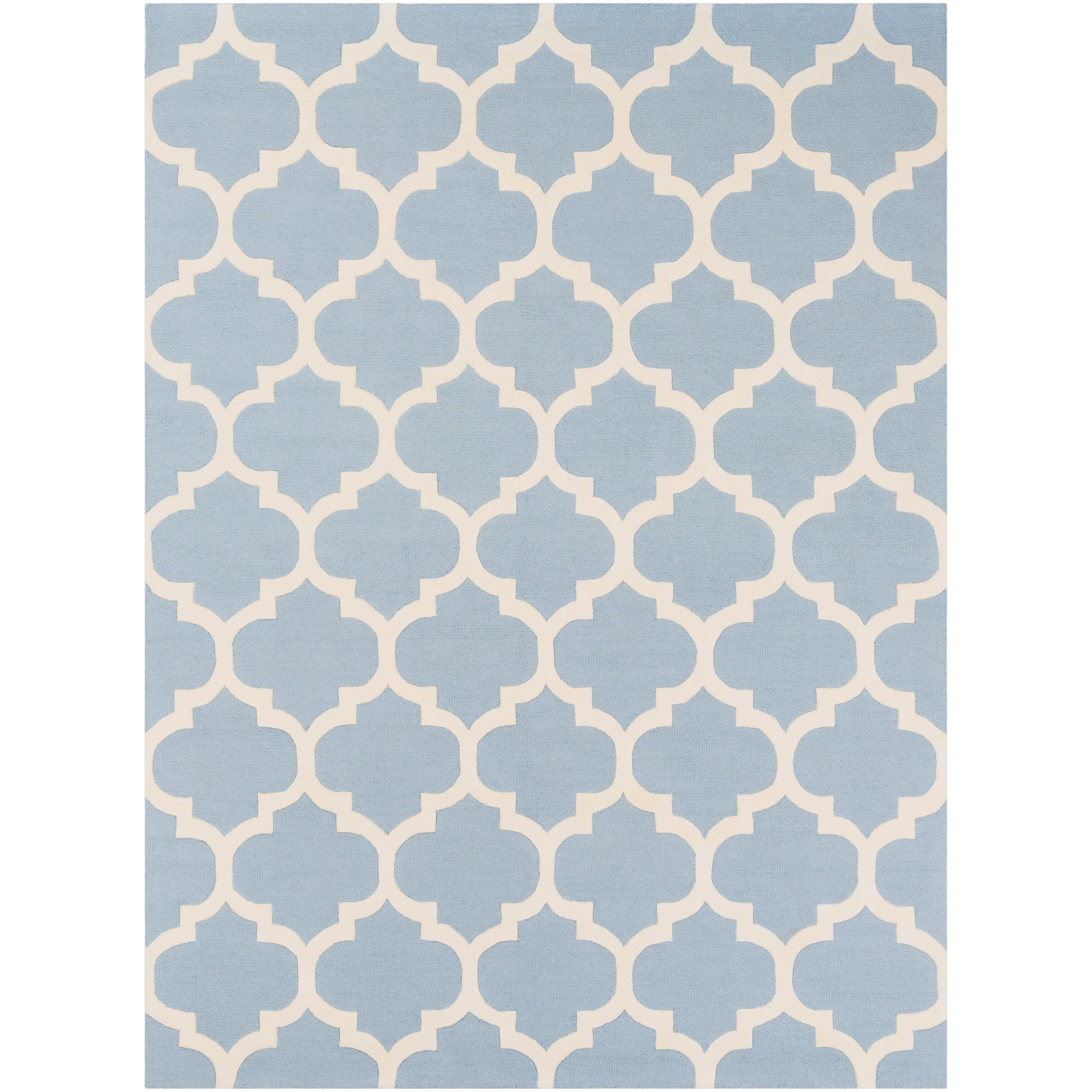 Hand-Tufted Fram Moroccan Trellis Wool Rug