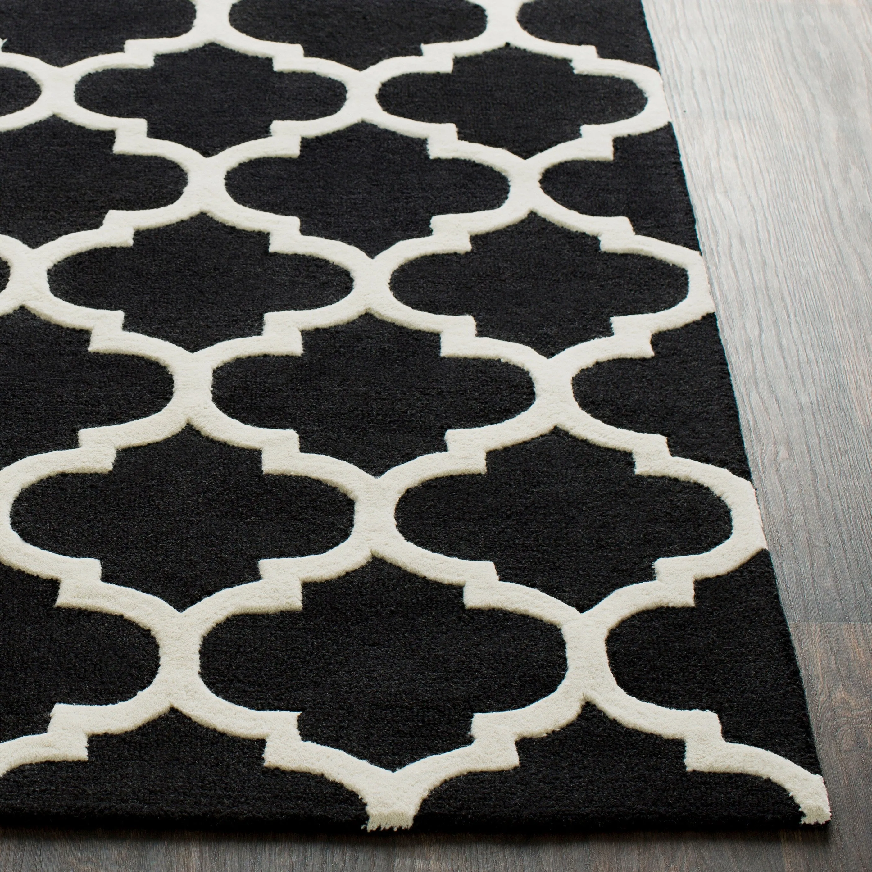 Hand-Tufted Fram Moroccan Trellis Wool Rug