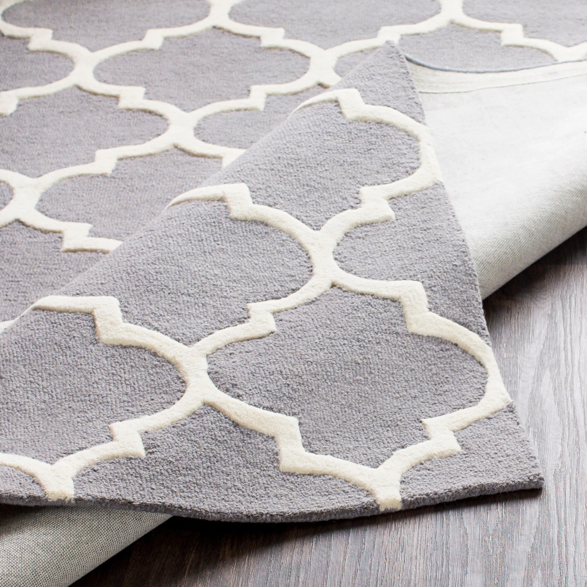Hand-Tufted Fram Moroccan Trellis Wool Rug