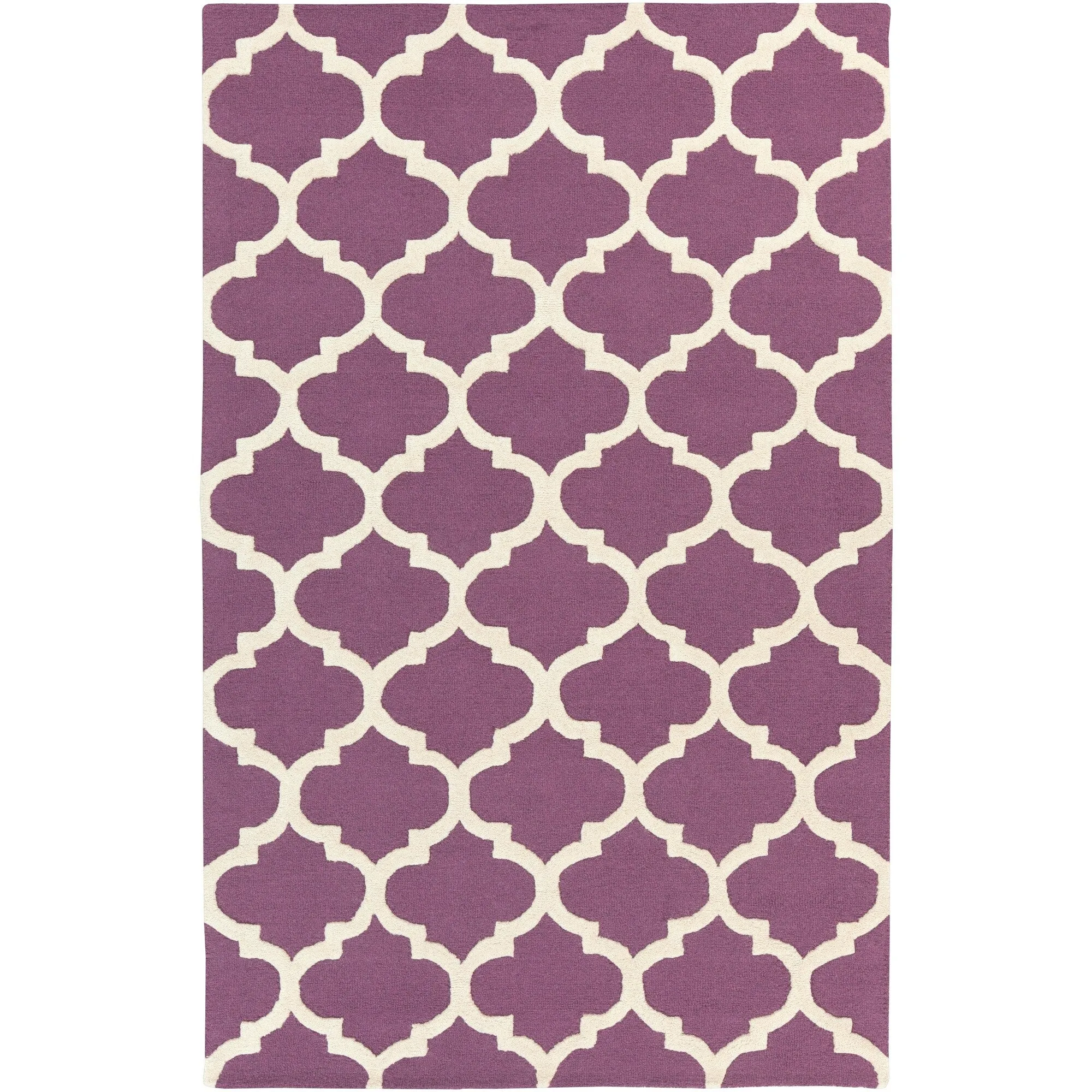 Hand-Tufted Fram Moroccan Trellis Wool Rug