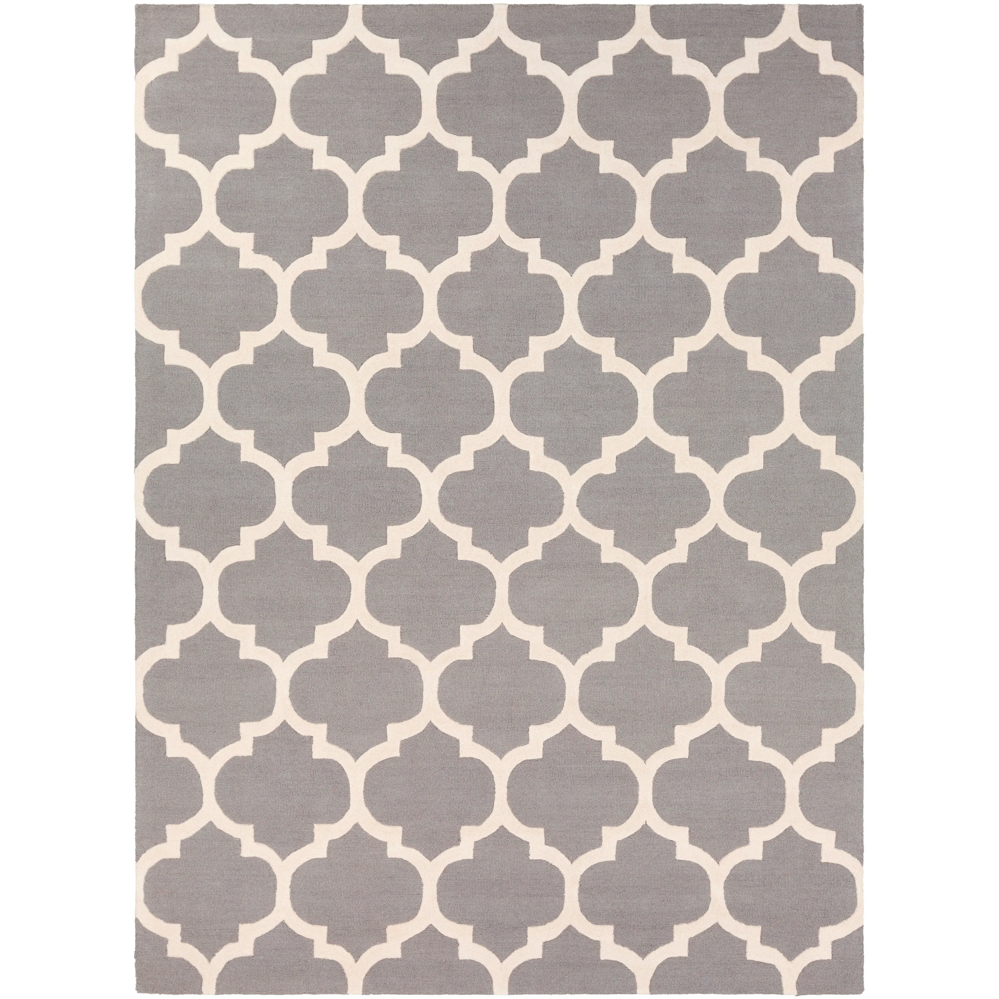 Hand-Tufted Fram Moroccan Trellis Wool Rug