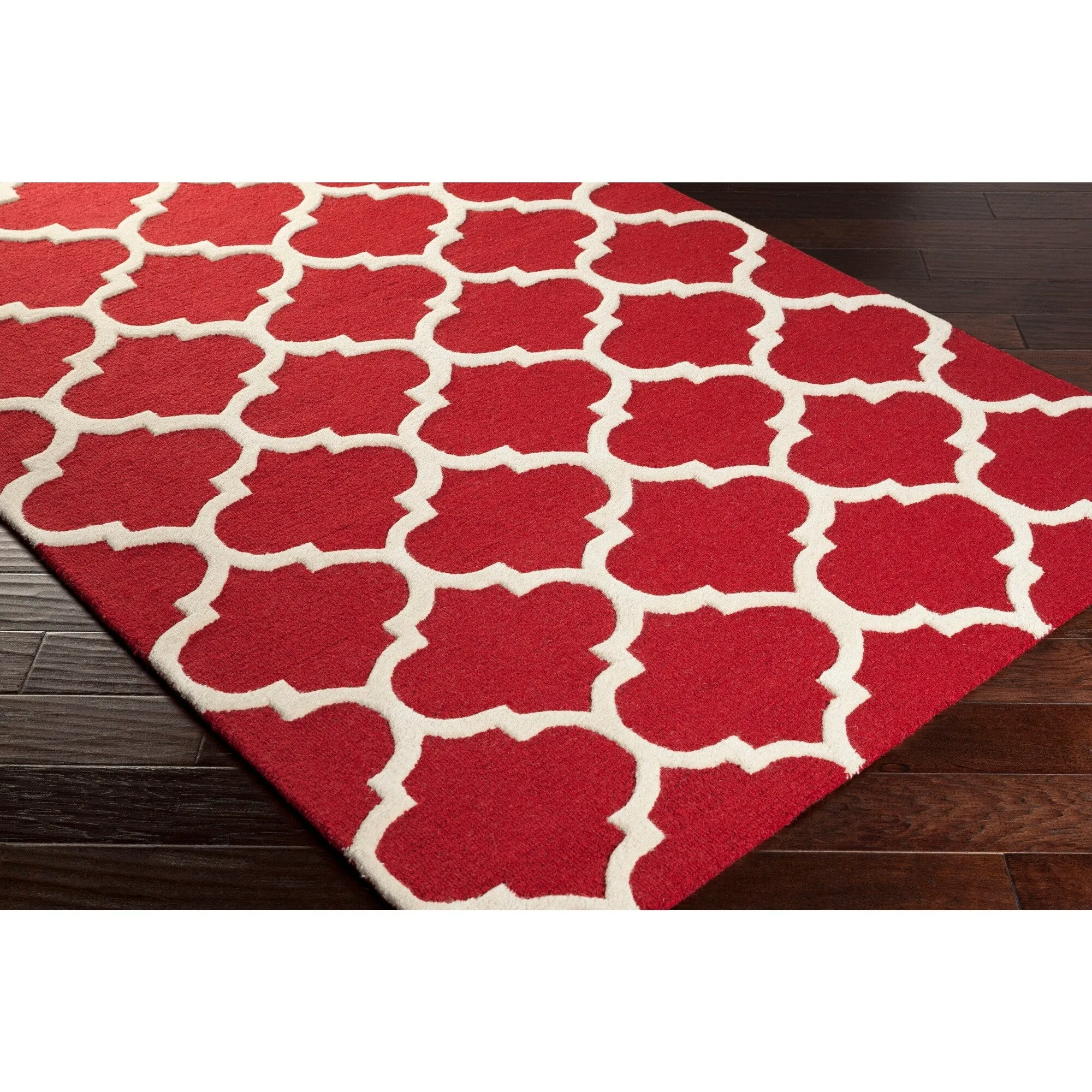 Hand-Tufted Fram Moroccan Trellis Wool Rug