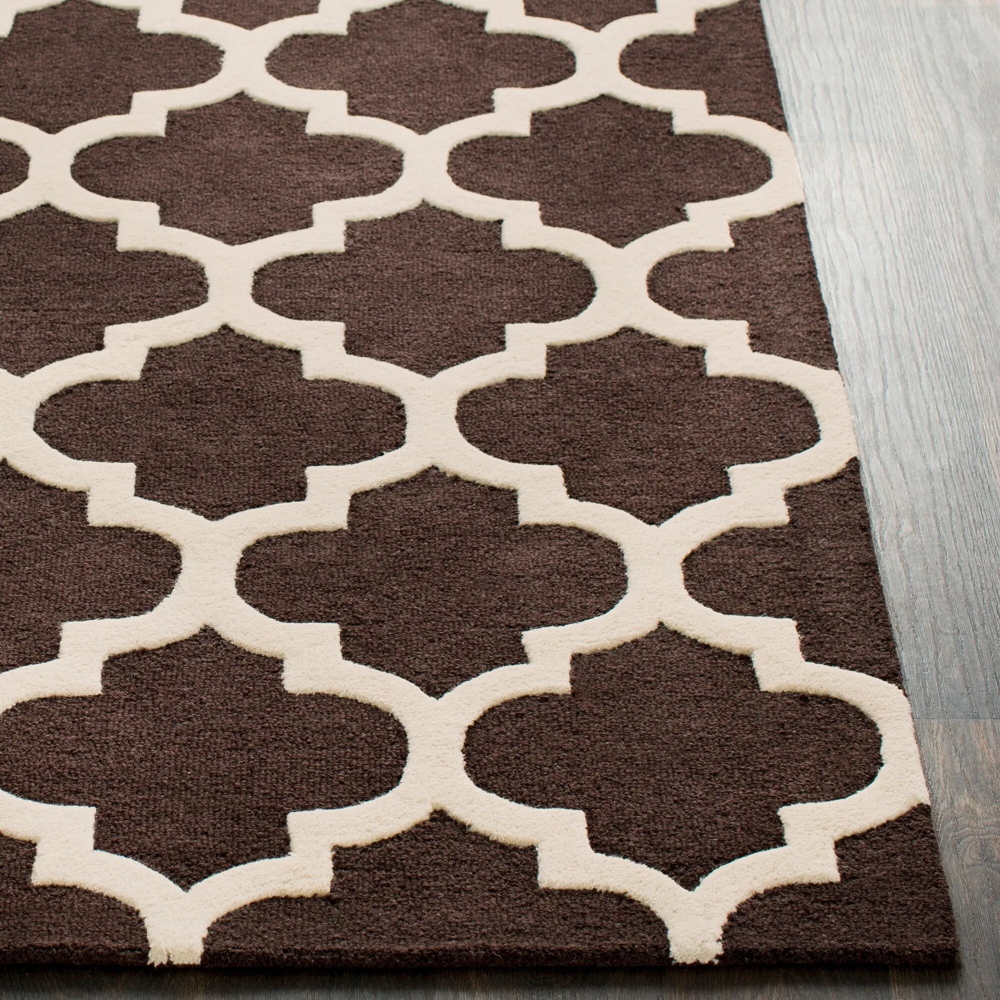 Hand-Tufted Fram Moroccan Trellis Wool Rug