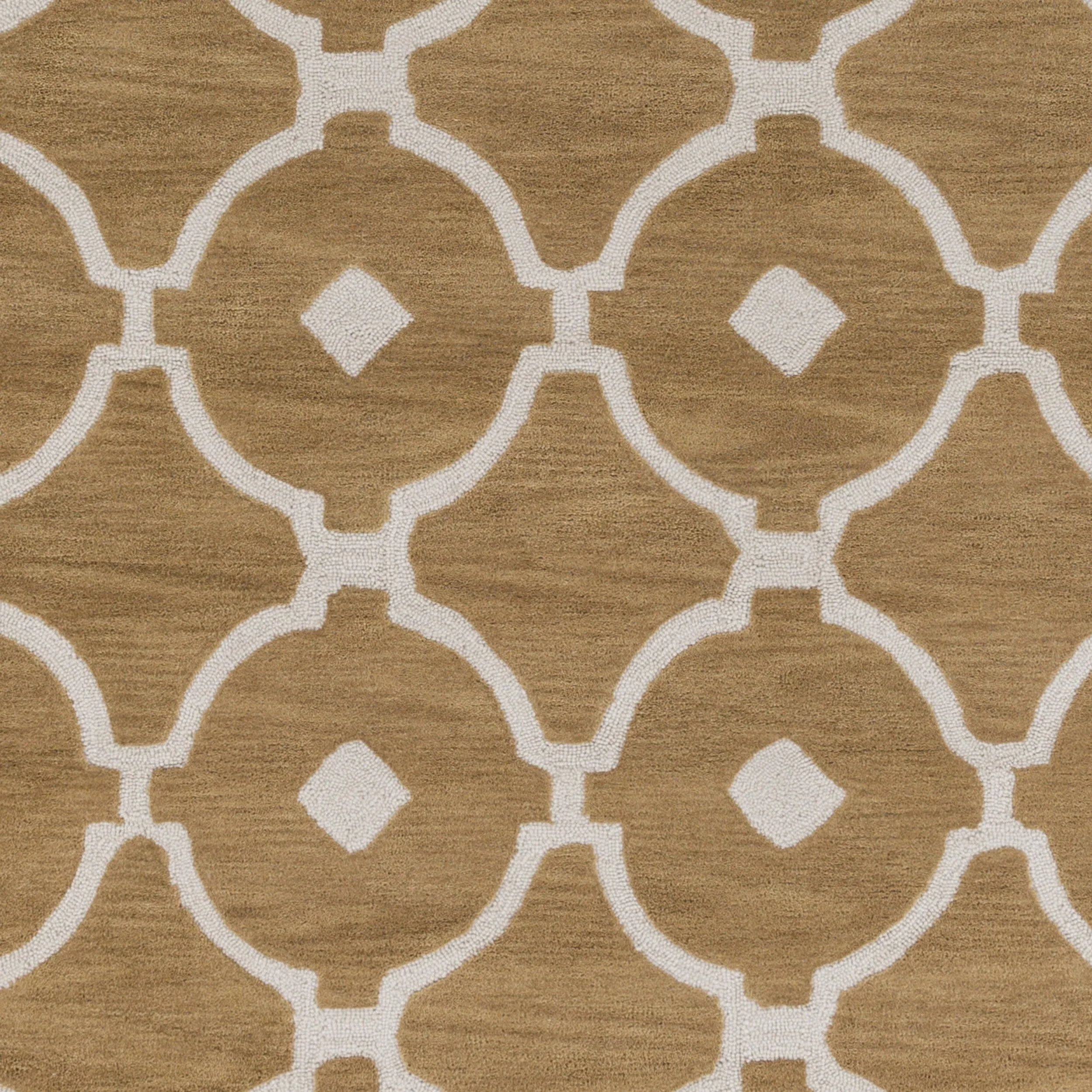 Hand-Tufted Grays Moroccan Trellis Rug