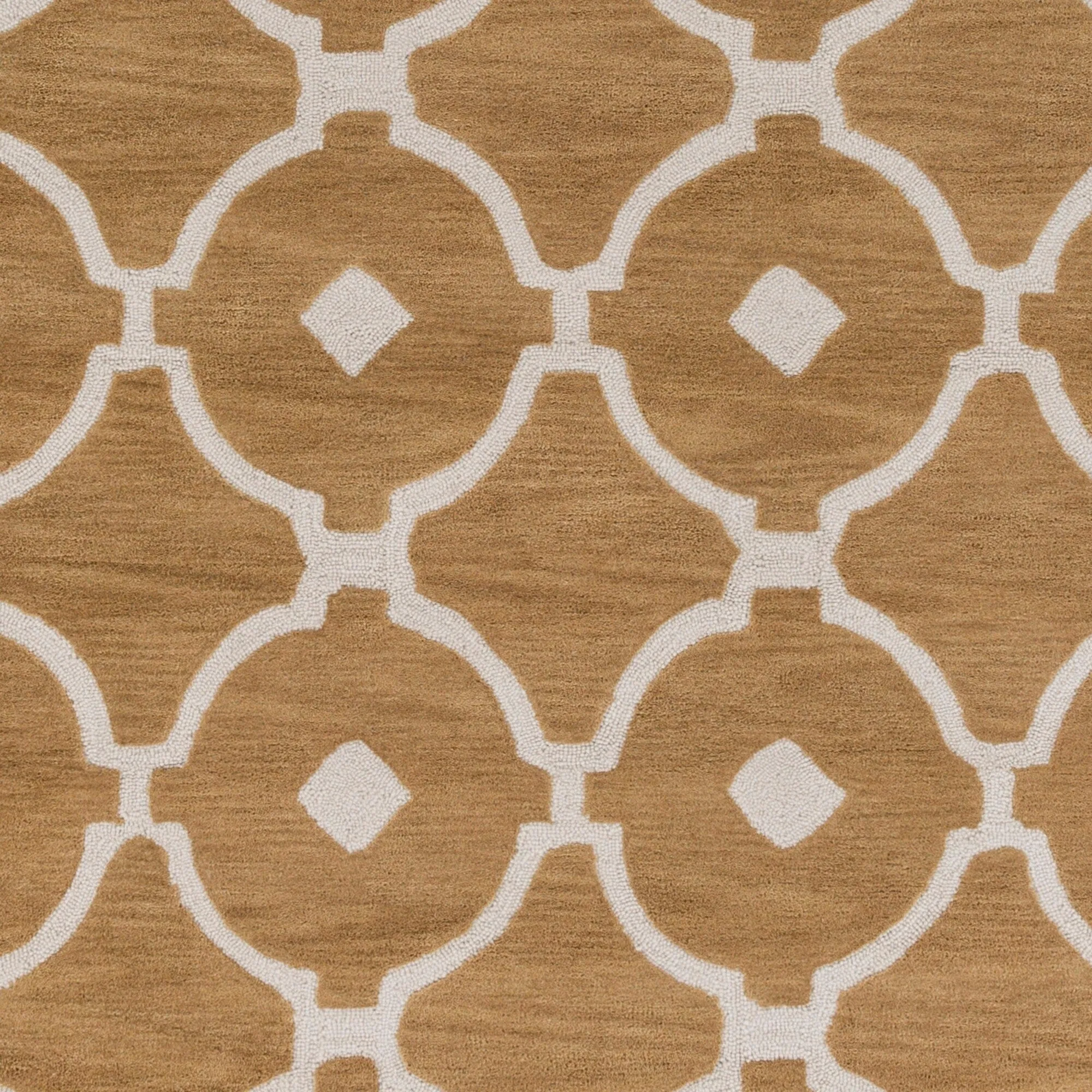 Hand-Tufted Grays Moroccan Trellis Rug