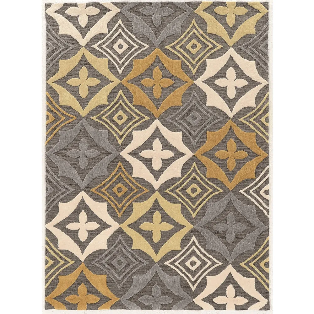 Hand Tufted TRIO Emblem Polyester Rug