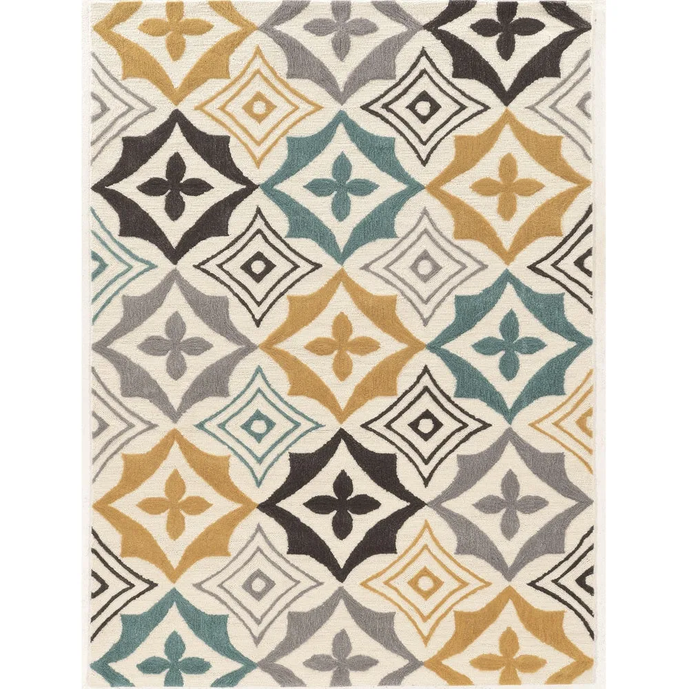 Hand Tufted TRIO Emblem Polyester Rug