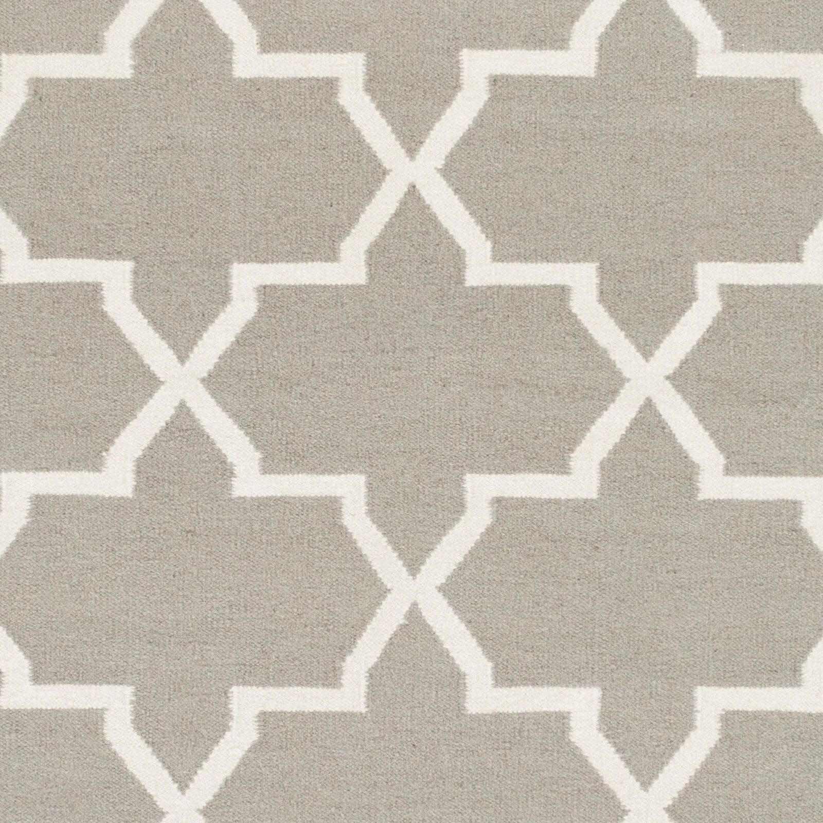 Hand-Woven Kellan Moroccan Tile Reversible Flatweave Wool Area Rug