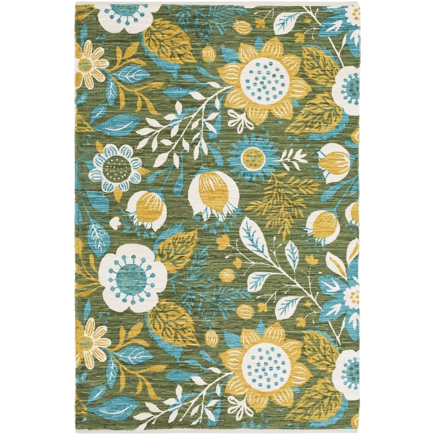Hand-Woven Woz Cotton Area Rug