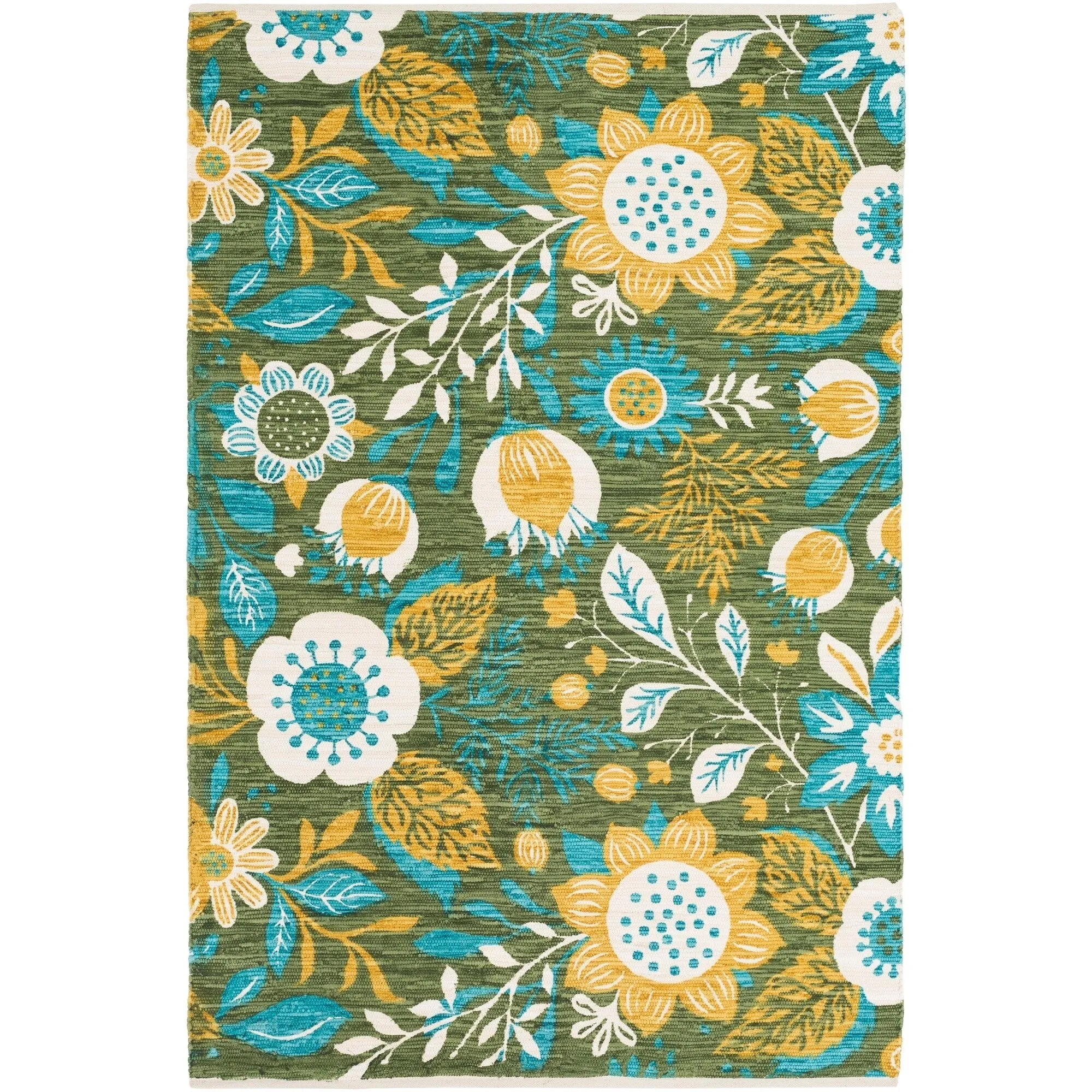 Hand-Woven Woz Cotton Area Rug